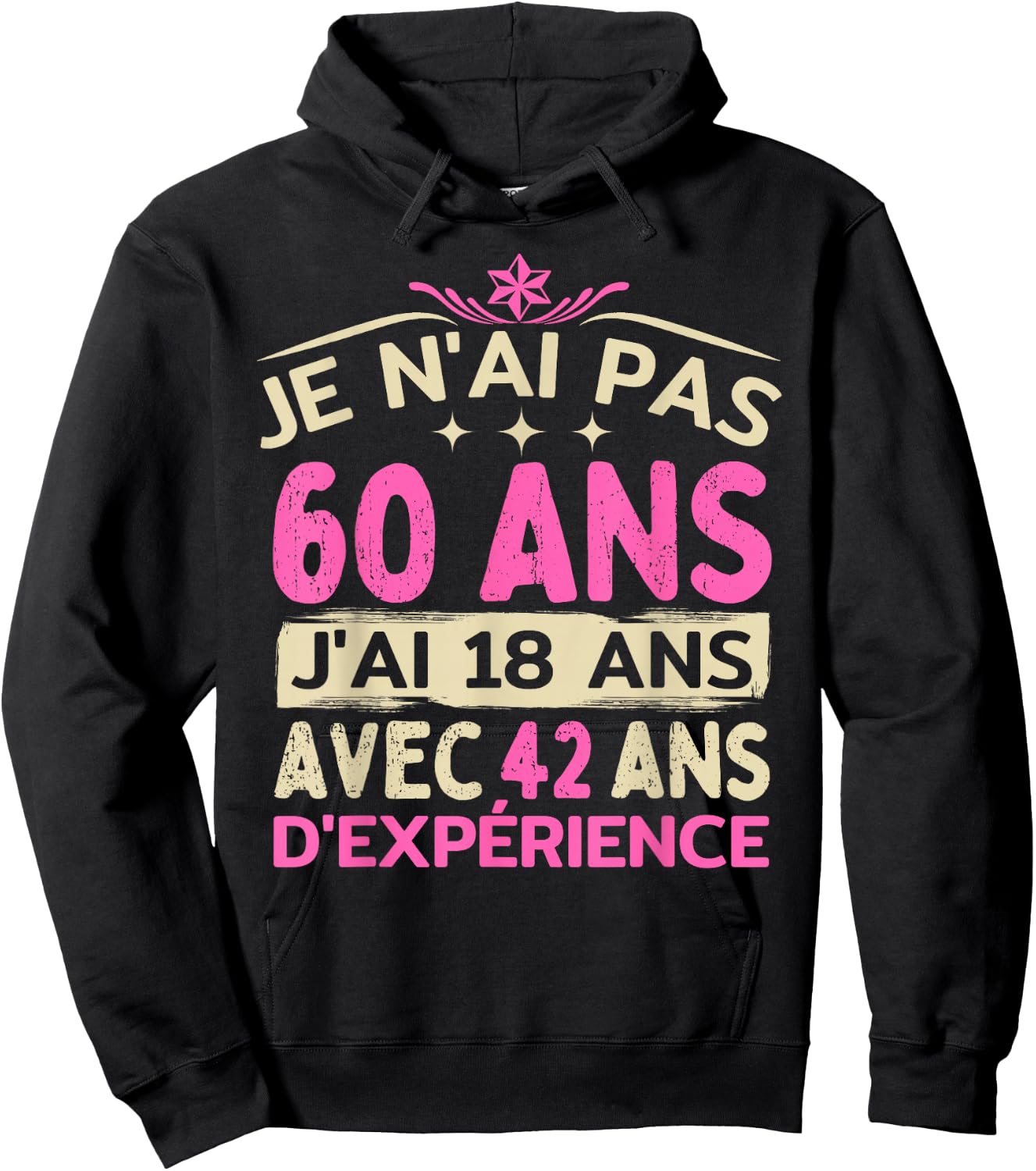 60 years old woman 1964 funny birthday gift i dont have 60 t shirt, Black Hoodie - Hoodie | Black