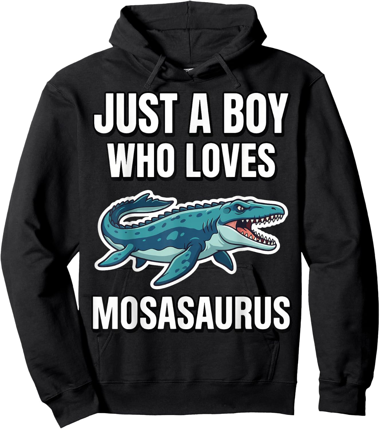 Just A Boy Who Loves Mosasaurus Hoodie - Hoodie | Black
