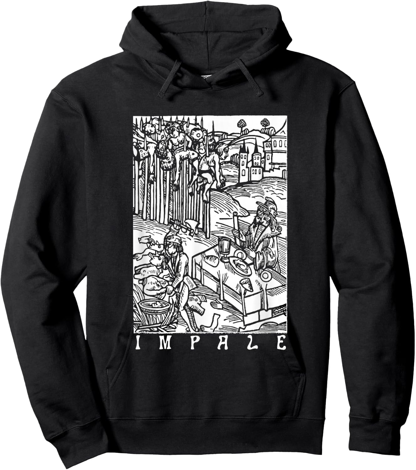 Impale Vlad Tepes Vintage Antik Makaber Hoodie - Hoodie | Black