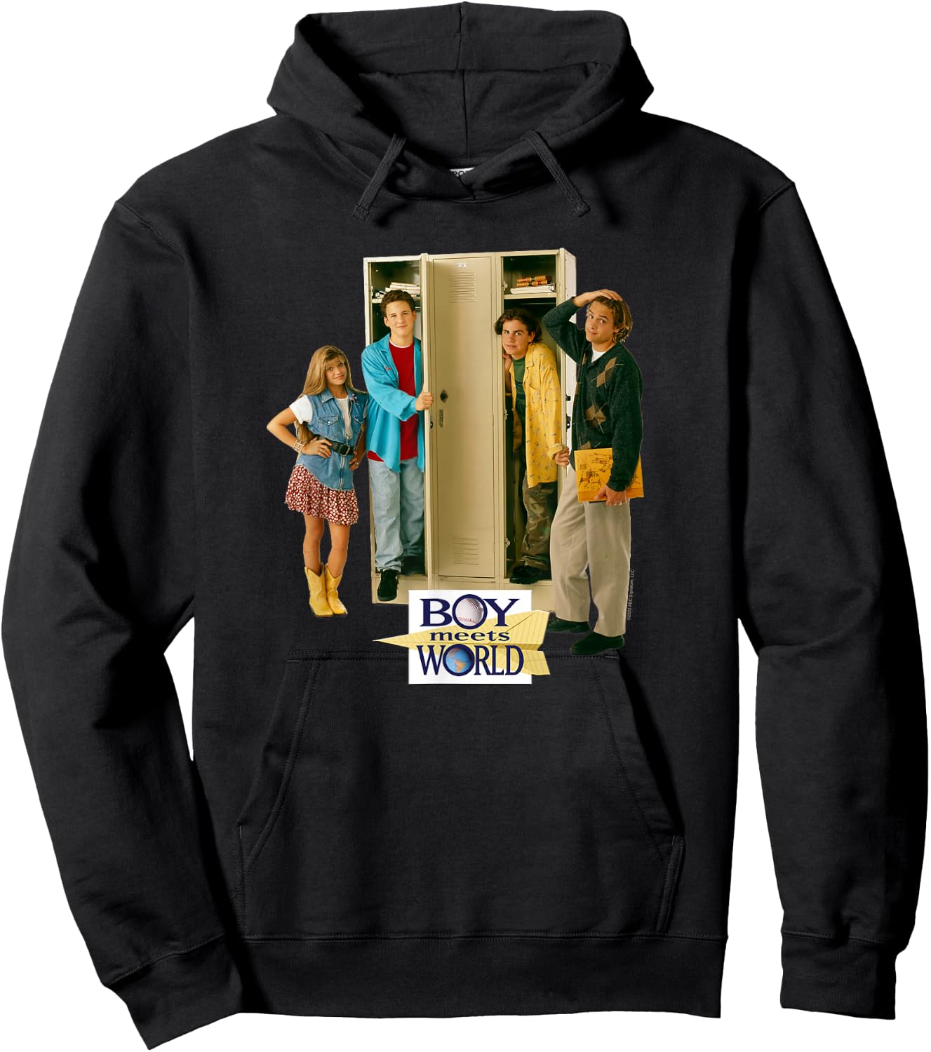 Boy Meets World Cast at Lockers Hoodie - Hoodie | Black