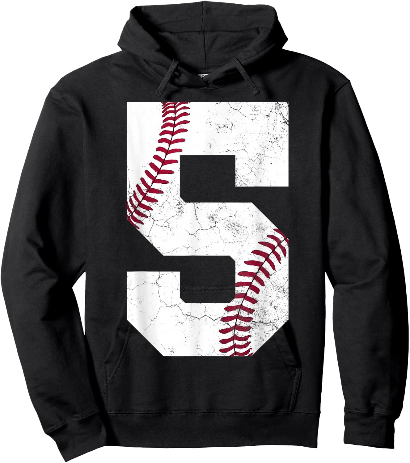 5th Birthday Gift Baseball Shirt Boys Kids Five 5 2020 Hoodie - Hoodie | Black
