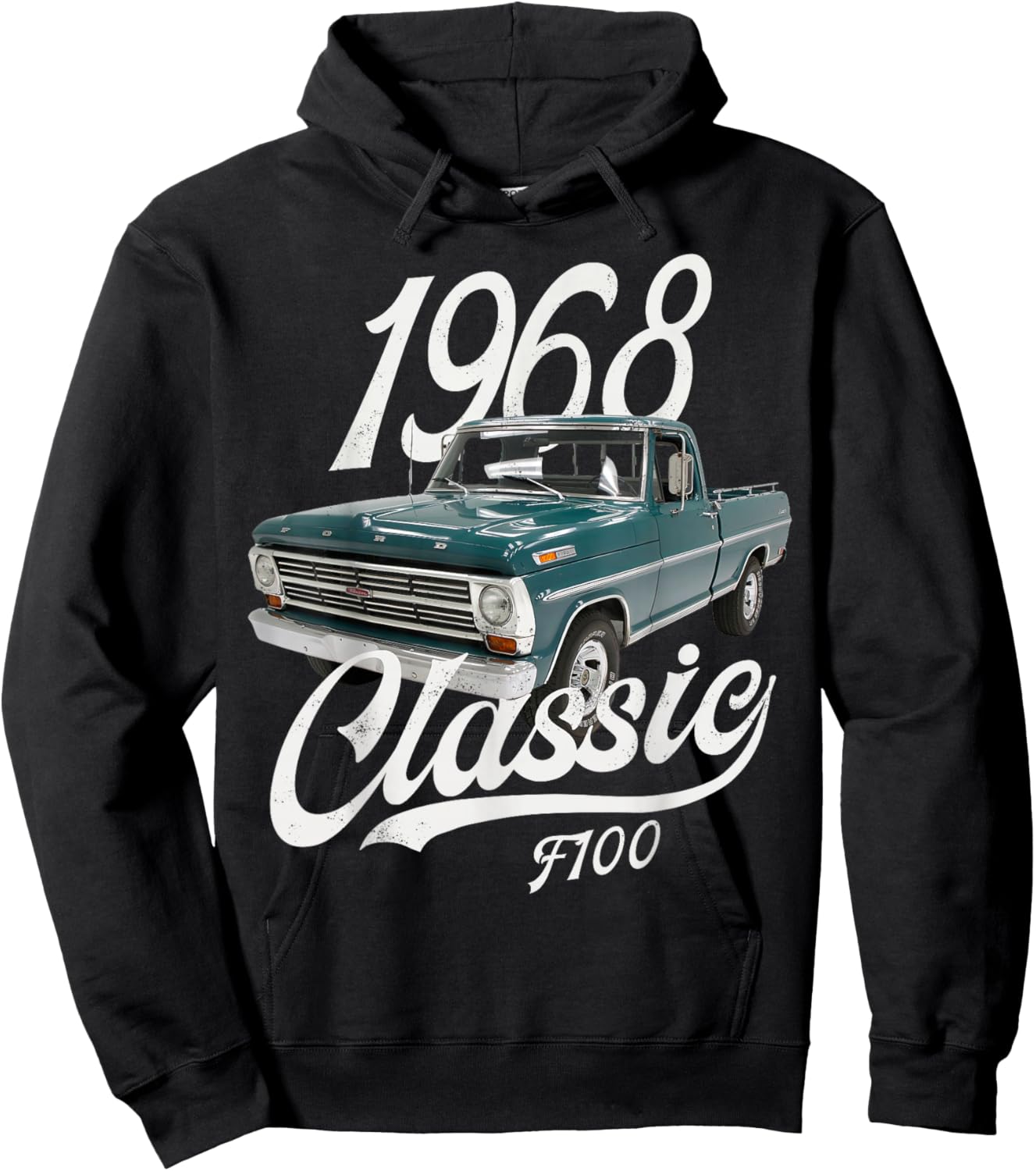 1968 Classic F100 Blue Hoodie - Hoodie | Black