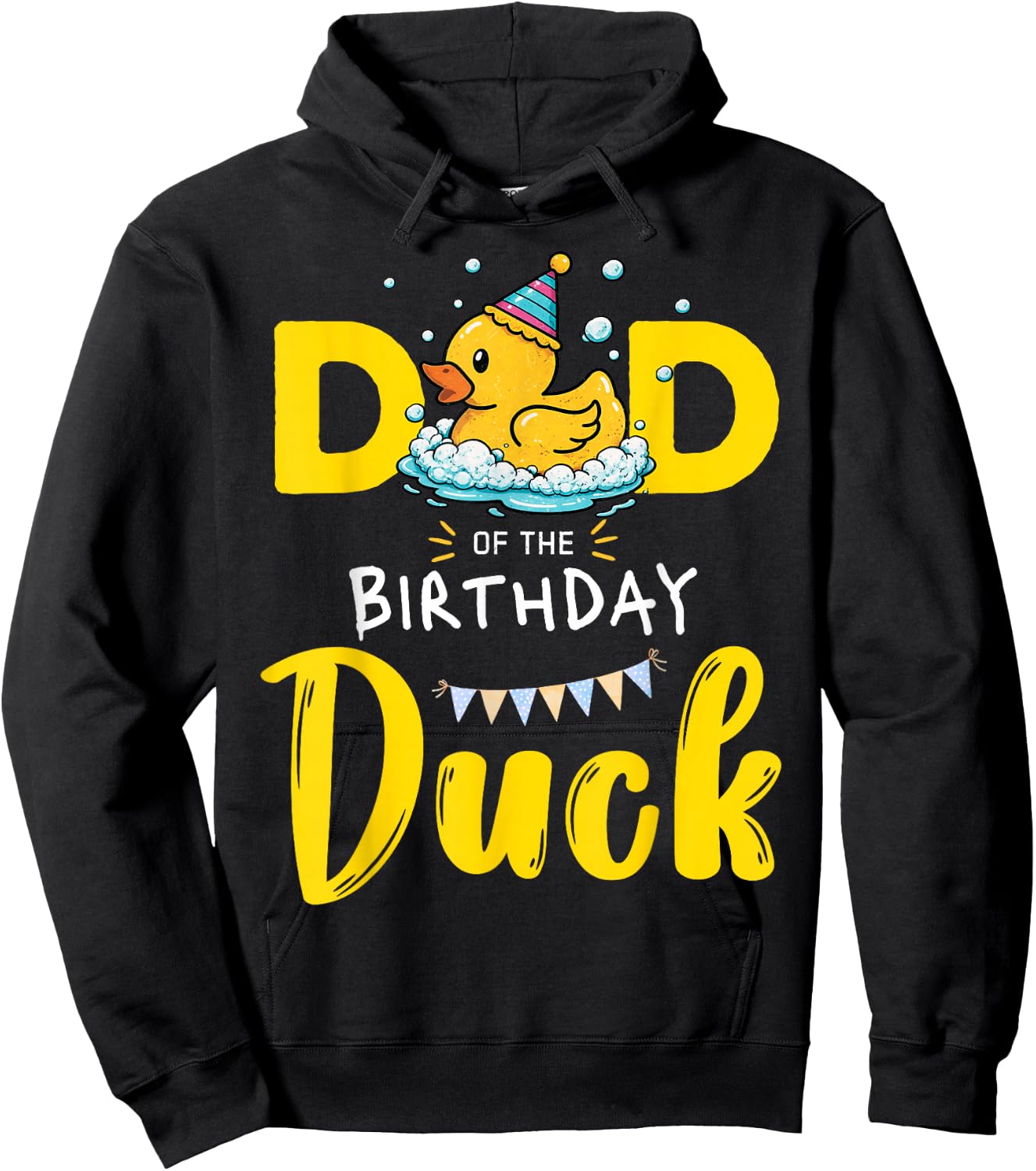 Dad of The Birthday Duck Hoodie - Hoodie | Black