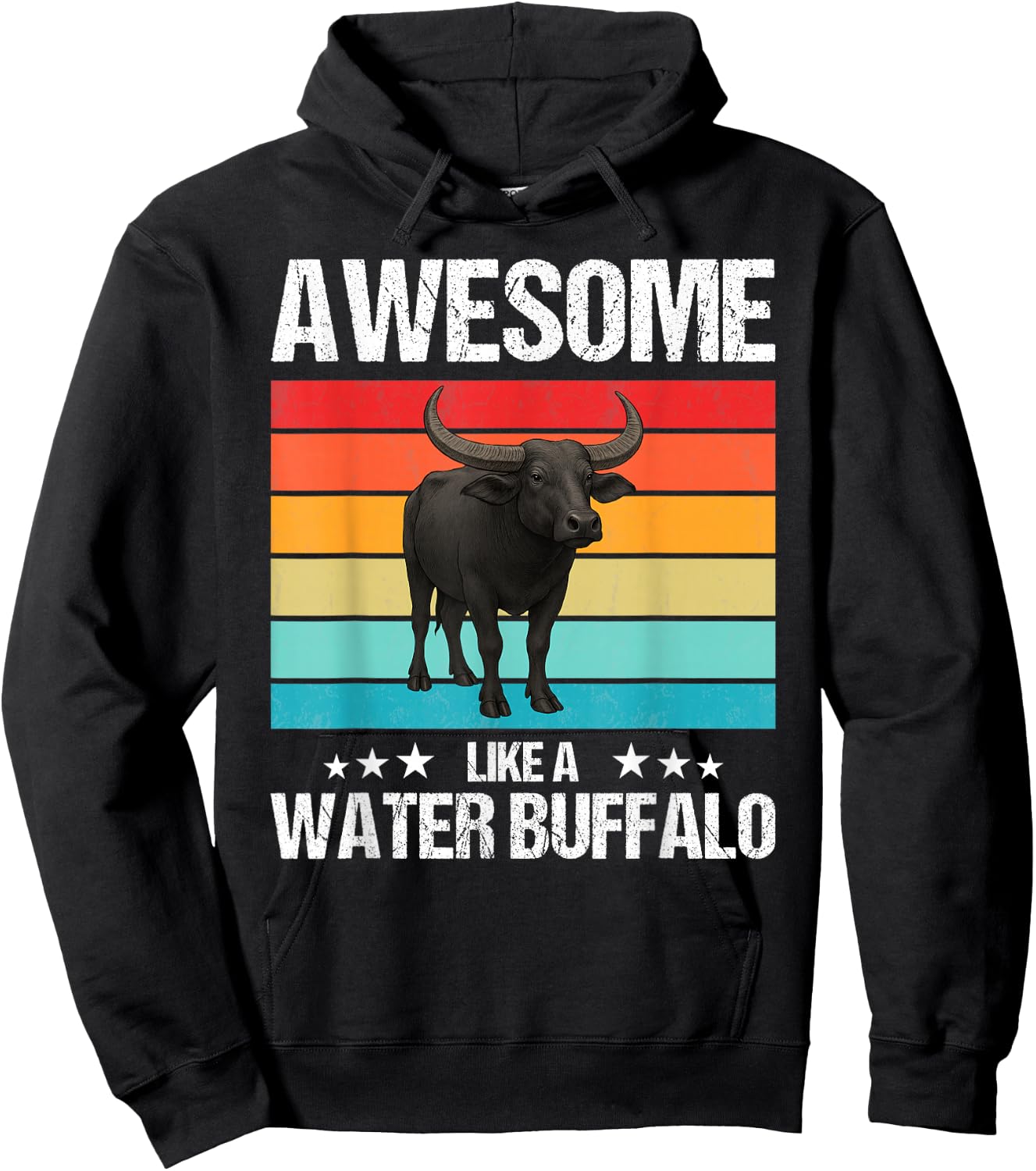 Awesome like a Water Buffalo Hoodie - Hoodie | Black