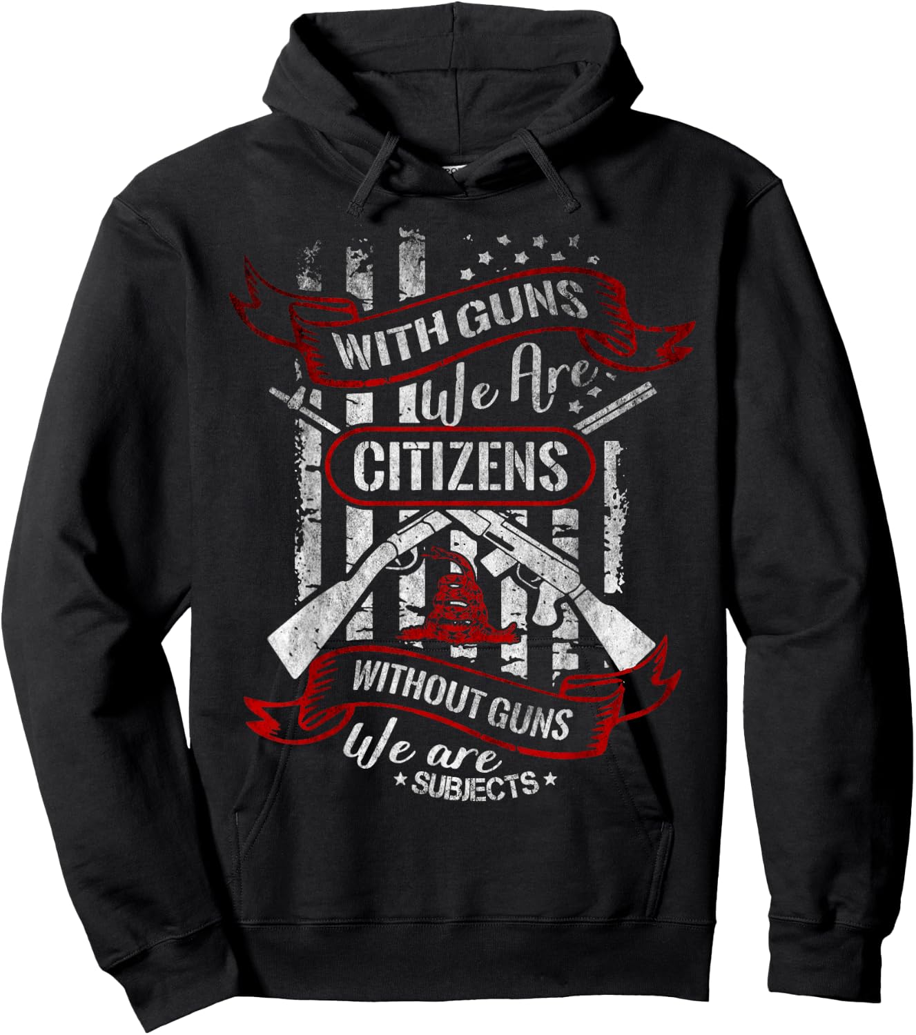 With Guns We Are Citizens Without Guns We Are Subjects Quote Hoodie - Hoodie | Black
