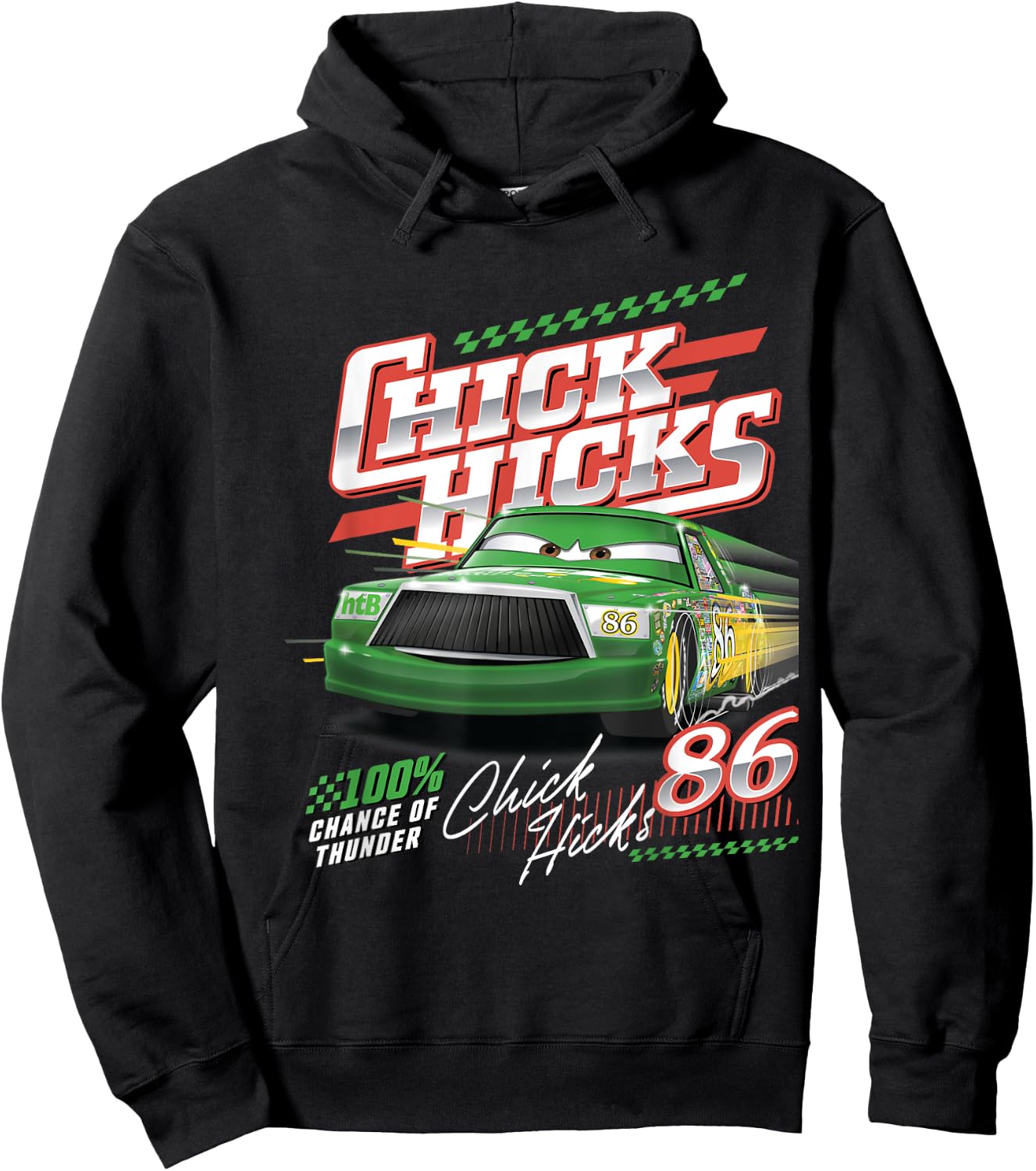 Car Chick Hicks Chance Of Thunder Hoodie - Hoodie | Black