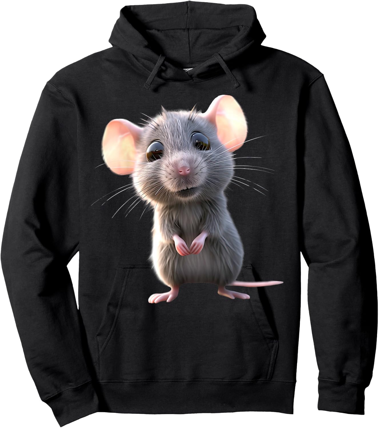 Rat Cute Mouse Rodents Dwarf Mouse Small Rats Mice Hoodie - Hoodie | Black