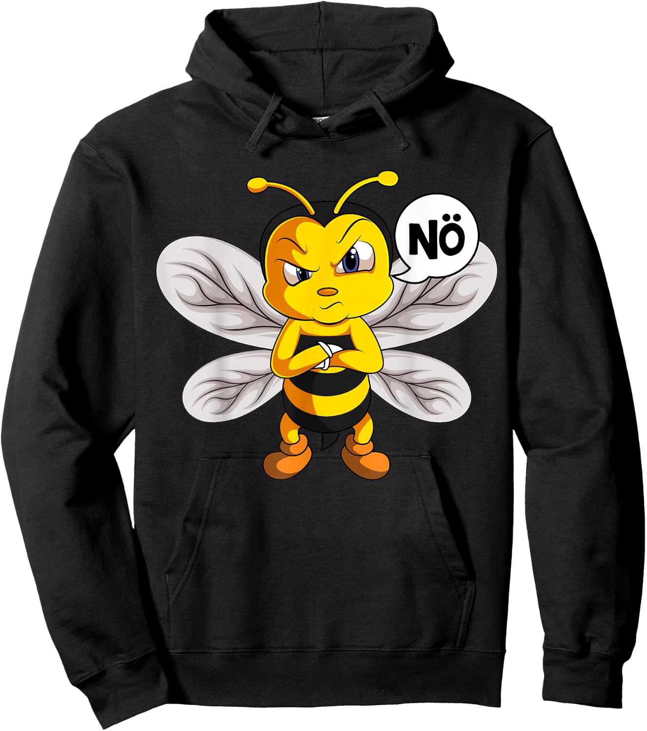 Biene Nö Children's Girls' Bee , black, s Hoodie - Hoodie | Black