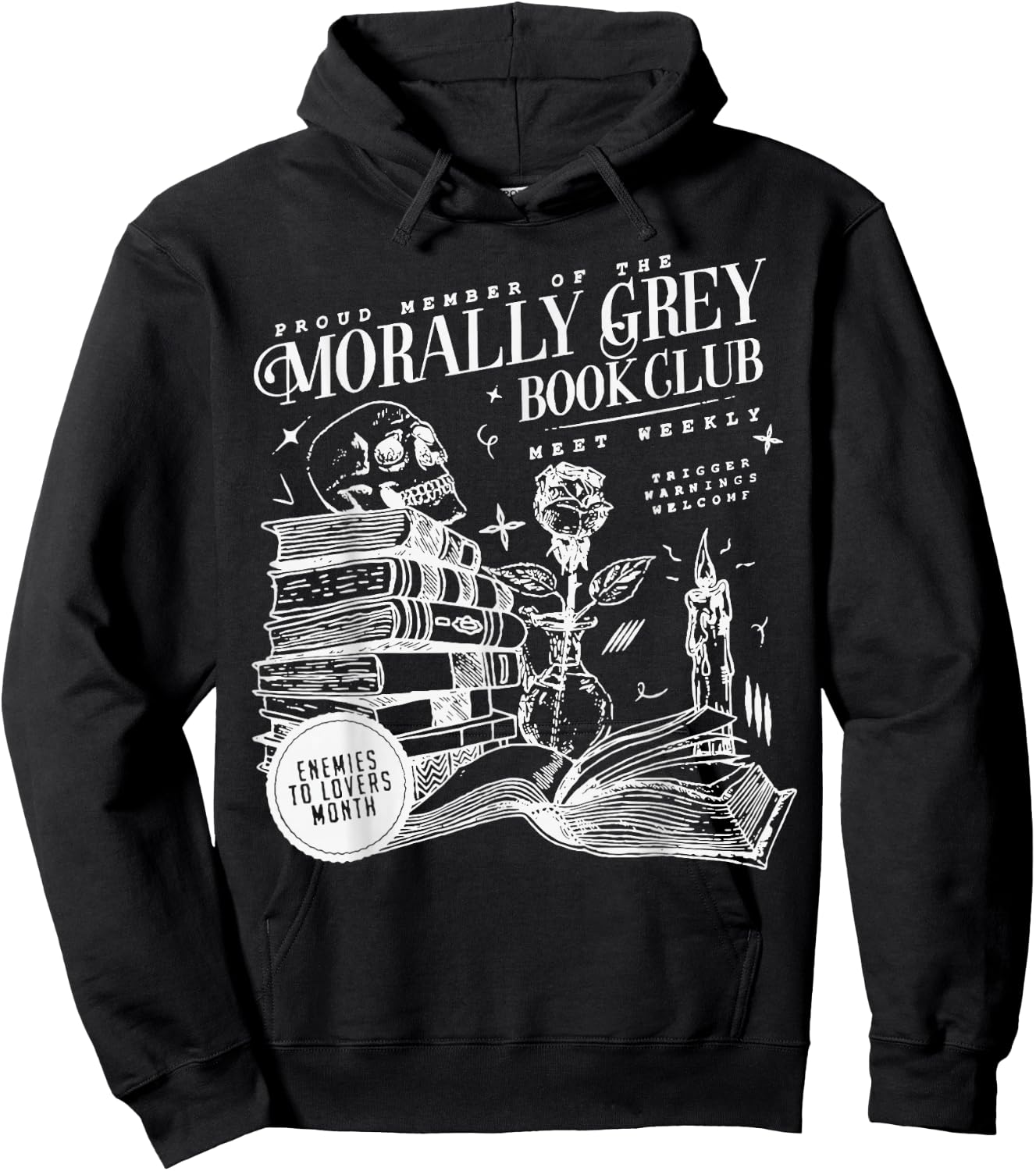 Morally Grey Book Club Hoodie - Hoodie | Black
