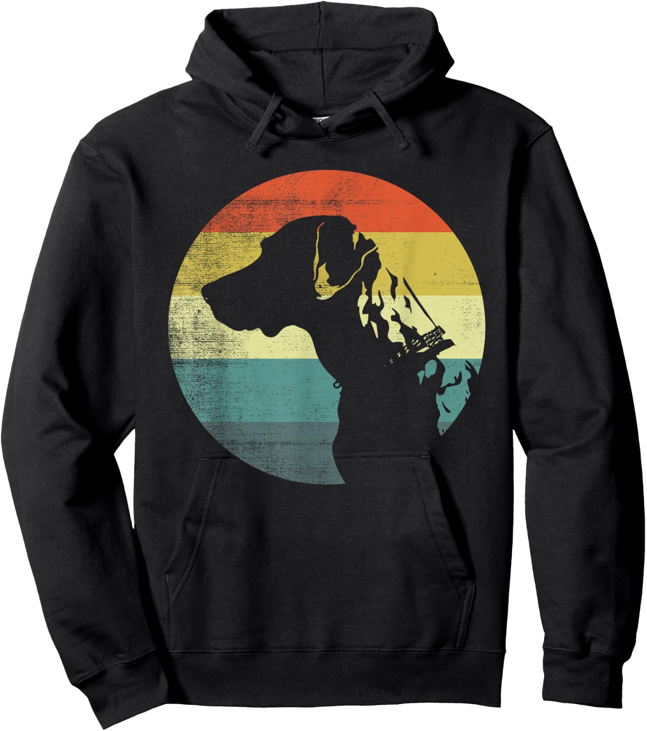 Catahoula Leopard Dog Retro Design Hoodie - Hoodie | Black