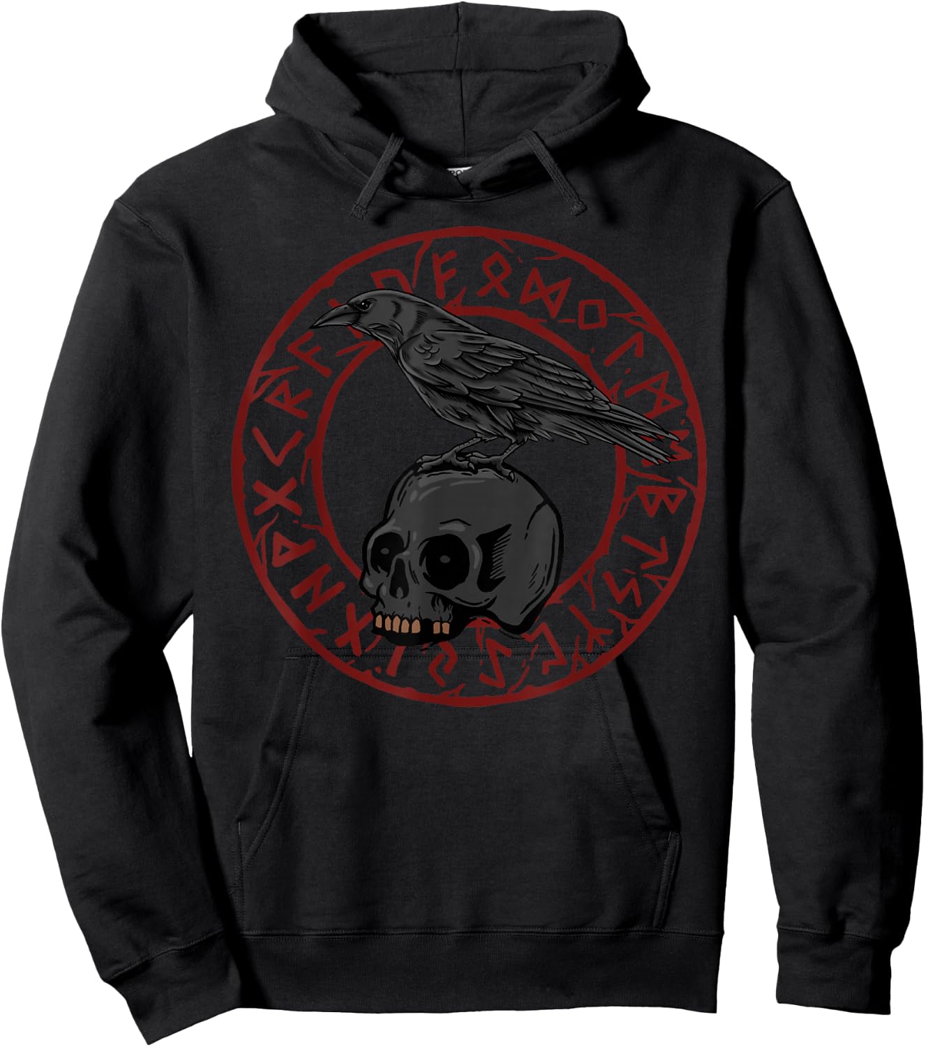 Crows Gothic Nordic Mythology Emo Viking Ravens Hoodie - Hoodie | Black
