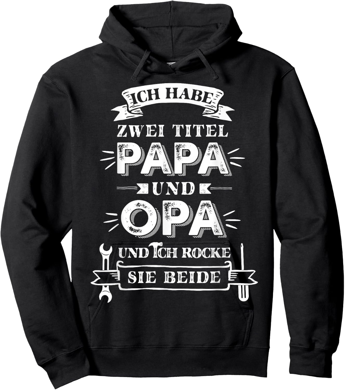 Grandpa Papa Funny Gifts Grandfather Saying , black Hoodie - Hoodie | Black