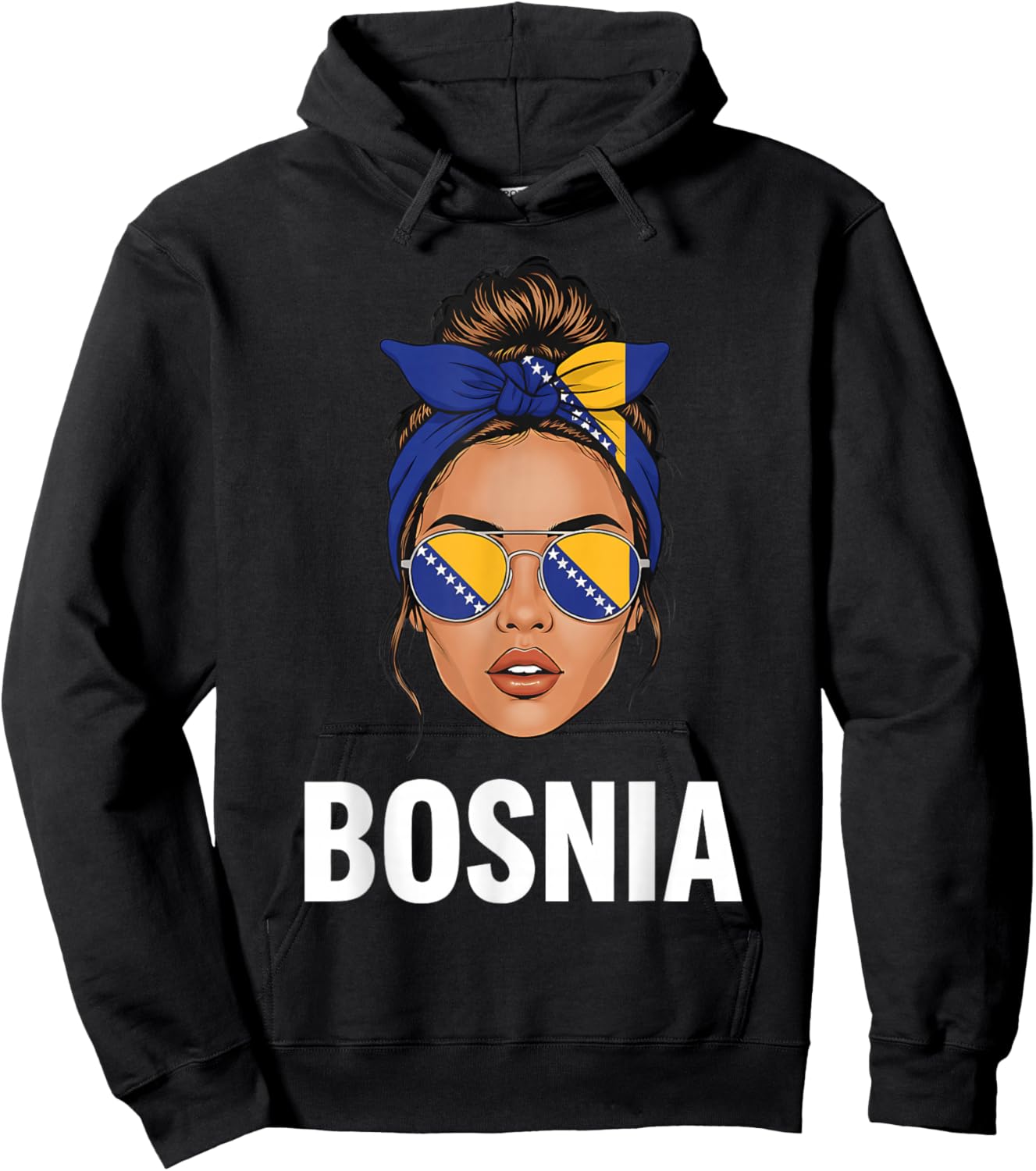 Bosnien und Herzegowina Flagge Bosnische Wurzeln Hoodie - Hoodie | Black