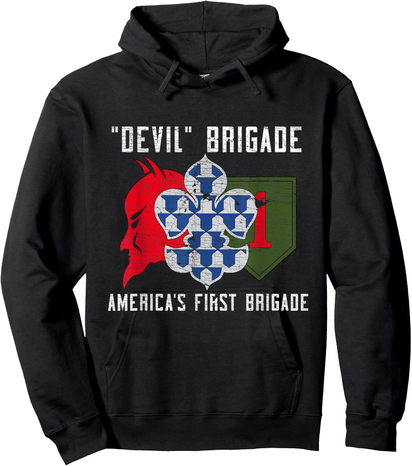 1st Armored Brigade Combat Team 1ABCT 1st Infantry Division Hoodie - Hoodie | Black