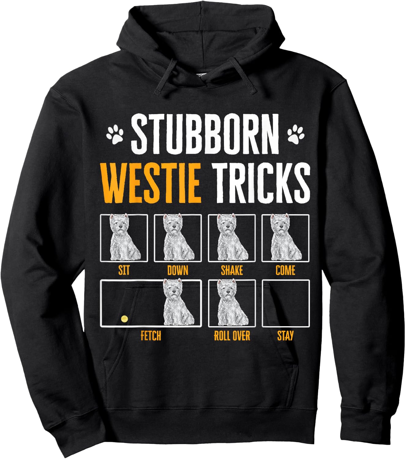 Westie Dog West Highland White Terrier Hoodie - Hoodie | Black
