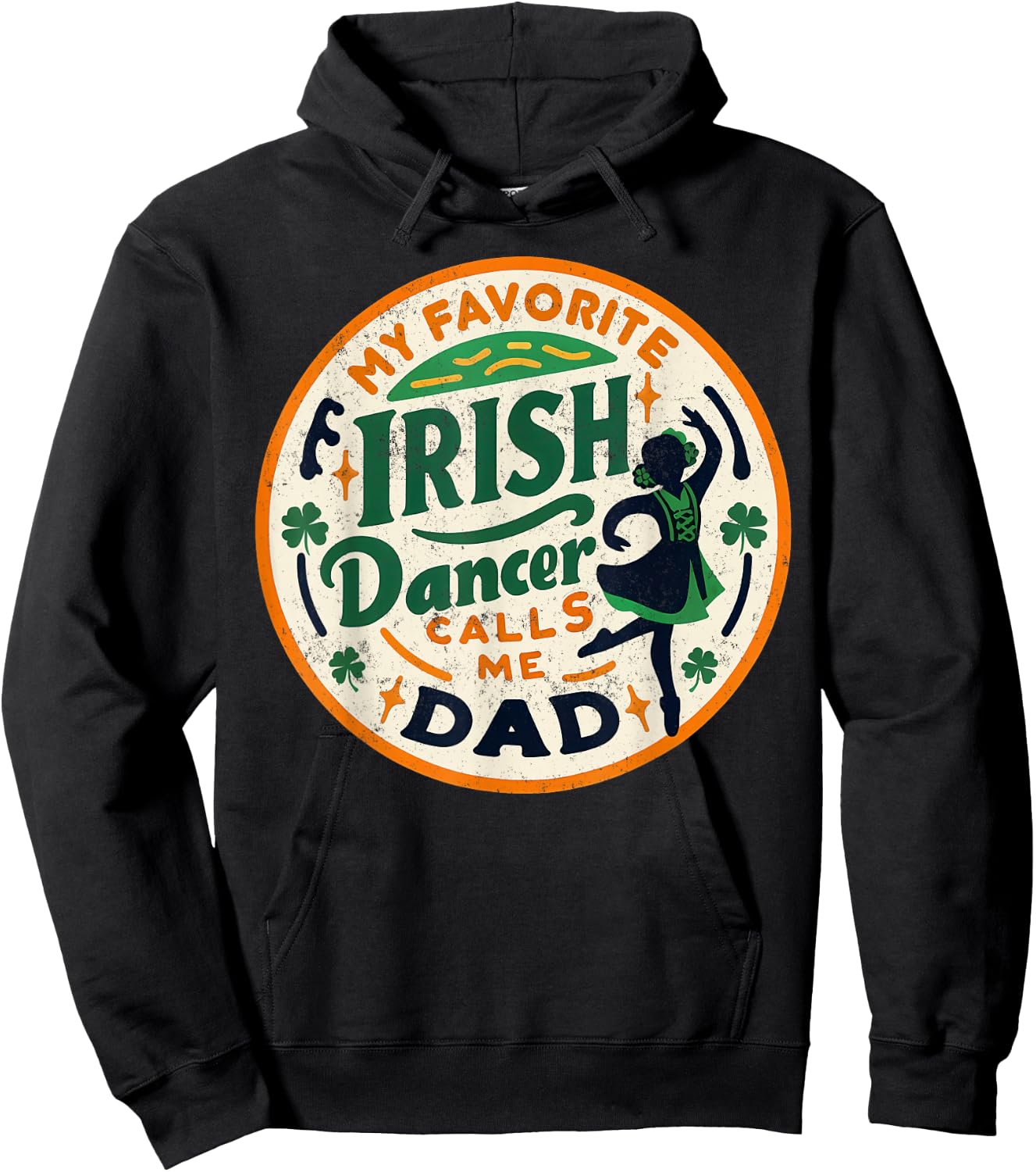 Vintage My Favorite Dancer Calls Me dad Hoodie - Hoodie | Black