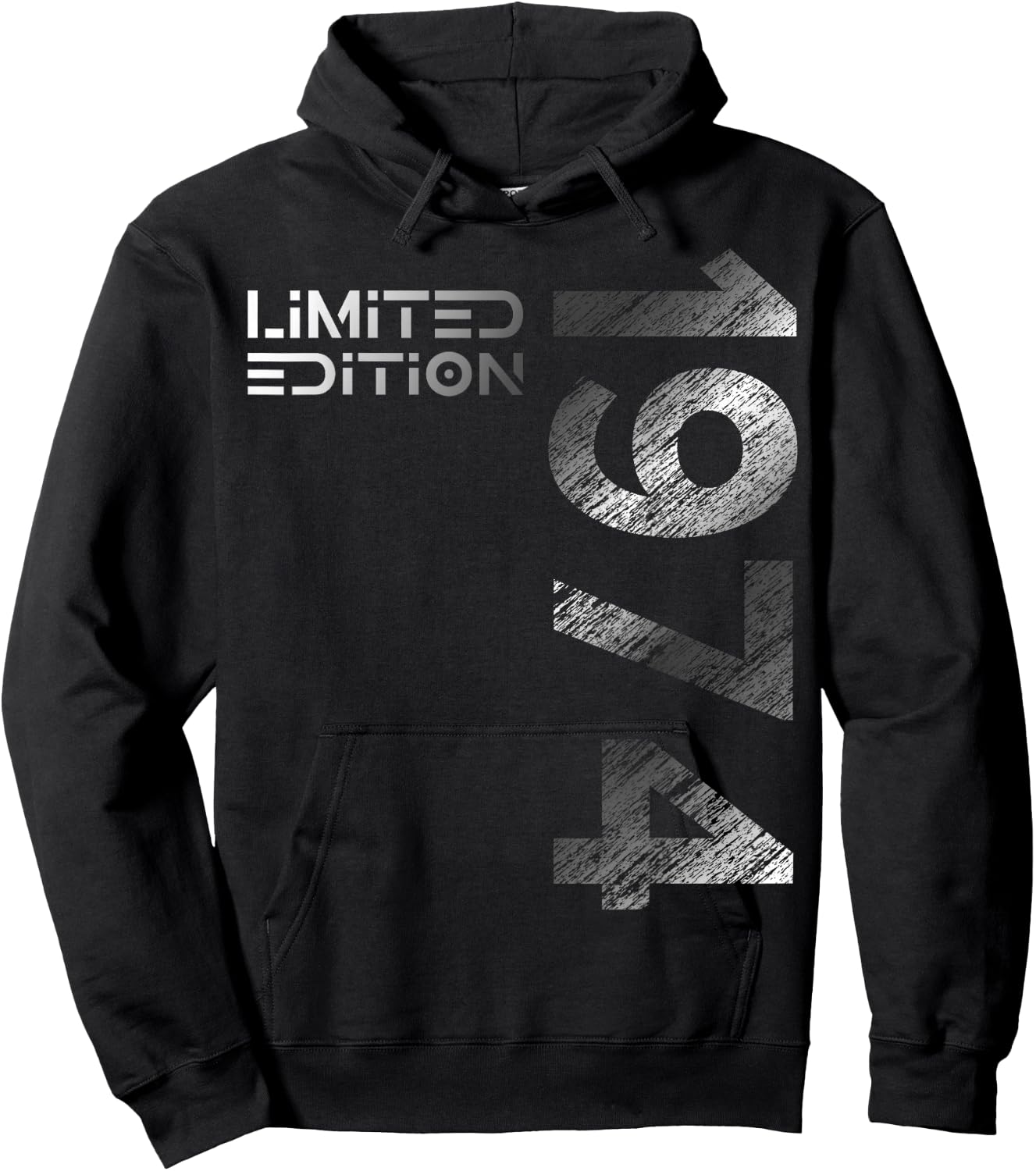 50th Birthday Limited Edition Vintage 1974 Man Woman , black Hoodie - Hoodie | Black
