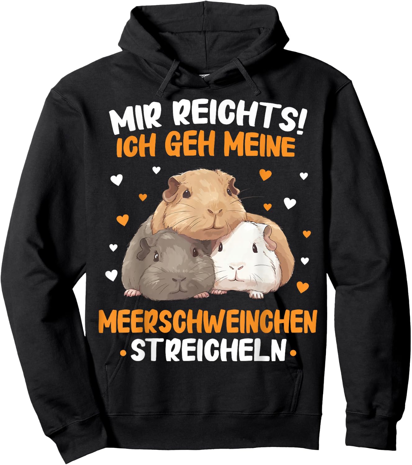 Guinea Pigs Mir reichts Guinea Pigs Stroke , black Hoodie - Hoodie | Black