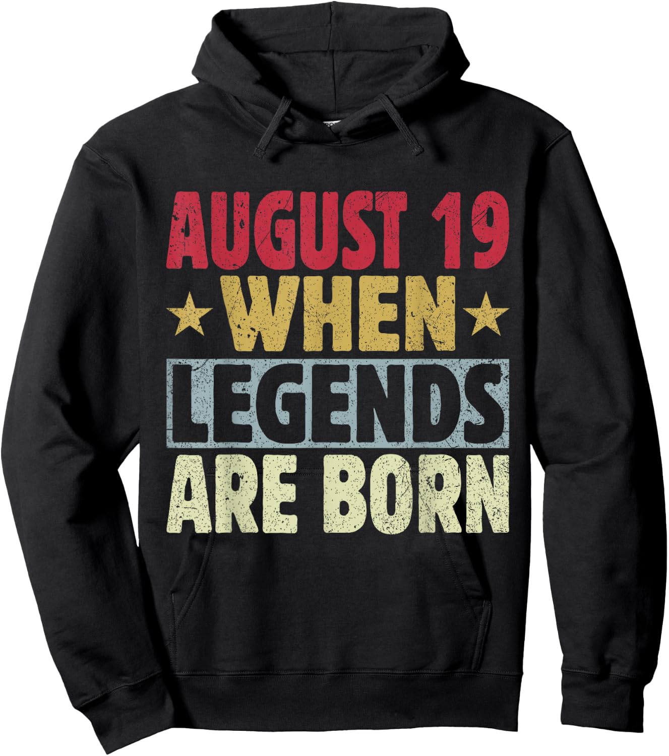 2024 19th Of August Birthday - August 19 Birthday Hoodie - Hoodie | Black