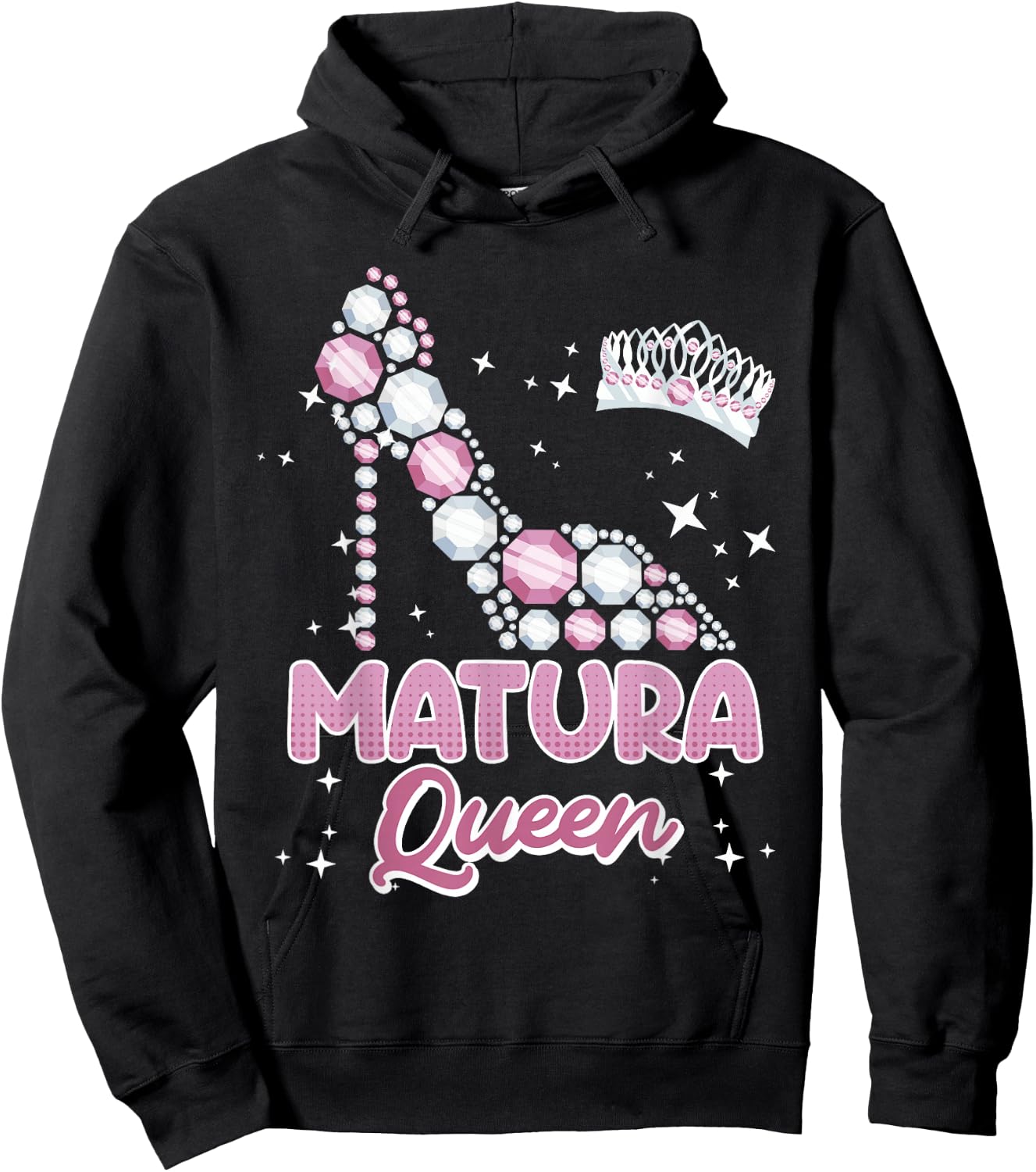 Matura Queen 2026 Maturantin Schulabschluss Mädchen Hoodie - Hoodie | Black