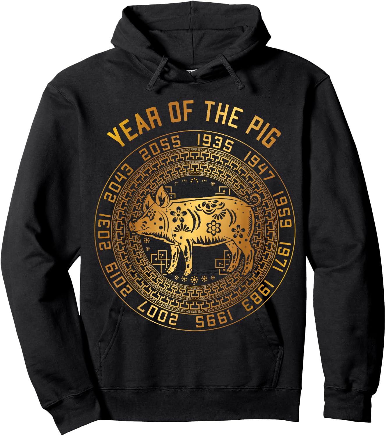Chinese New Year Of Pig Chinese Zodiac Year 2031 Hoodie - Hoodie | Black