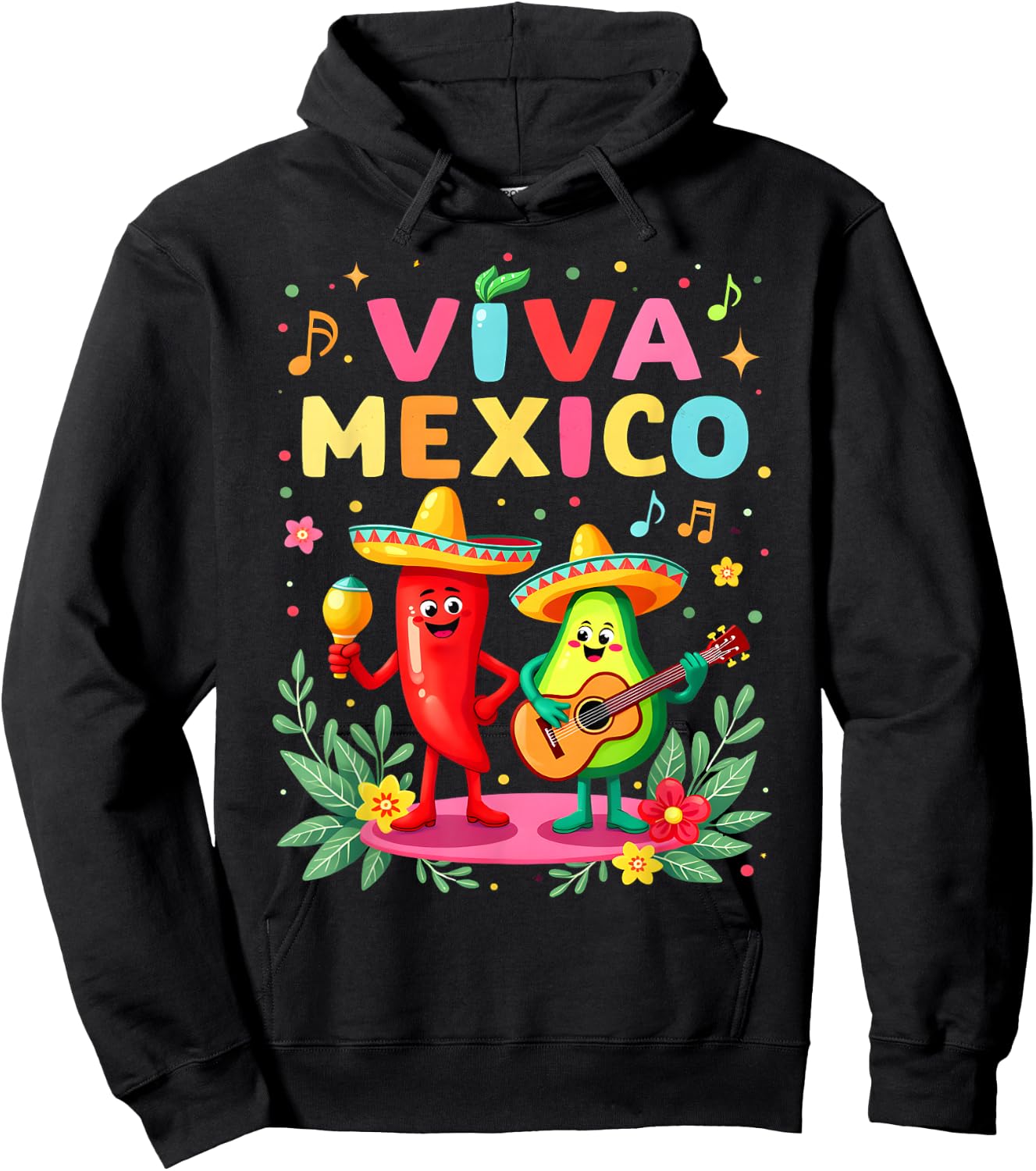 Viva Mexico Mexican Independence Day Kids Dance Mexican Hoodie - Hoodie | Black