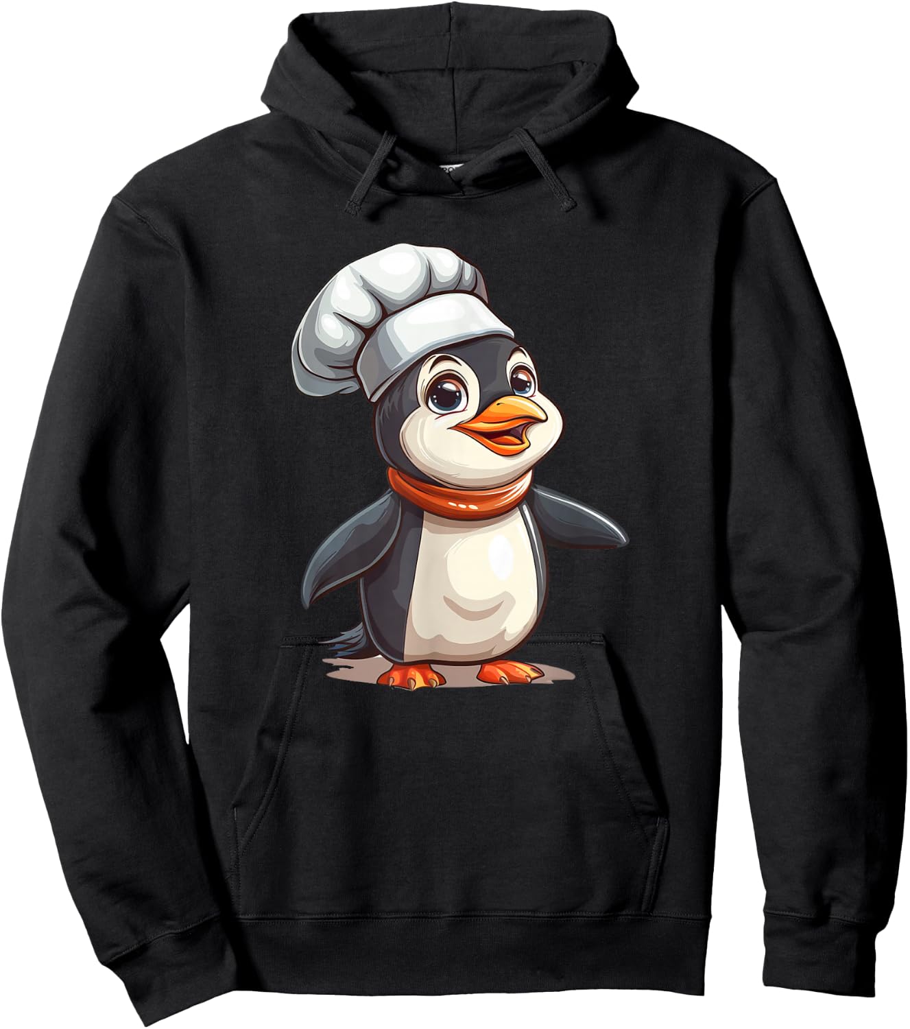 Penguin Chef - Penguin Kawaii Hoodie - Hoodie | Black