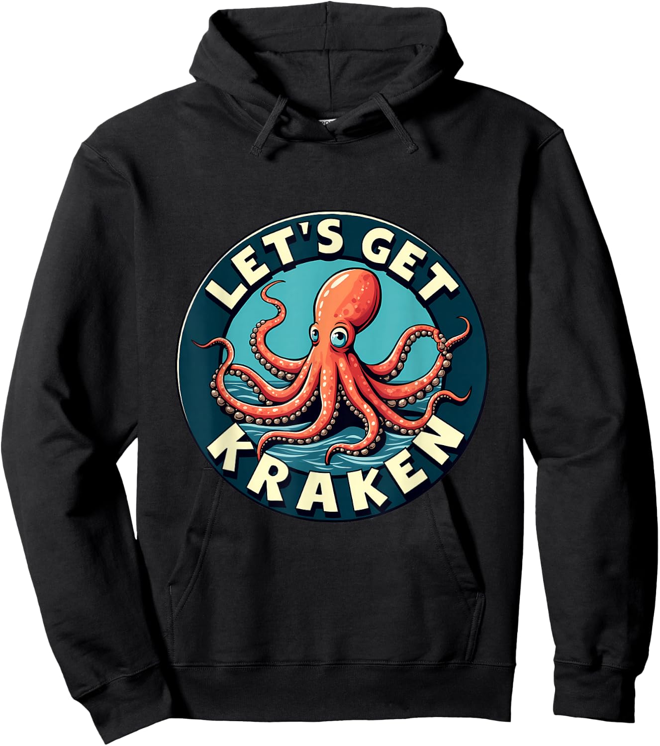 Let's Get Kraken Fun Octopus Nautical Humor Hoodie - Hoodie | Black