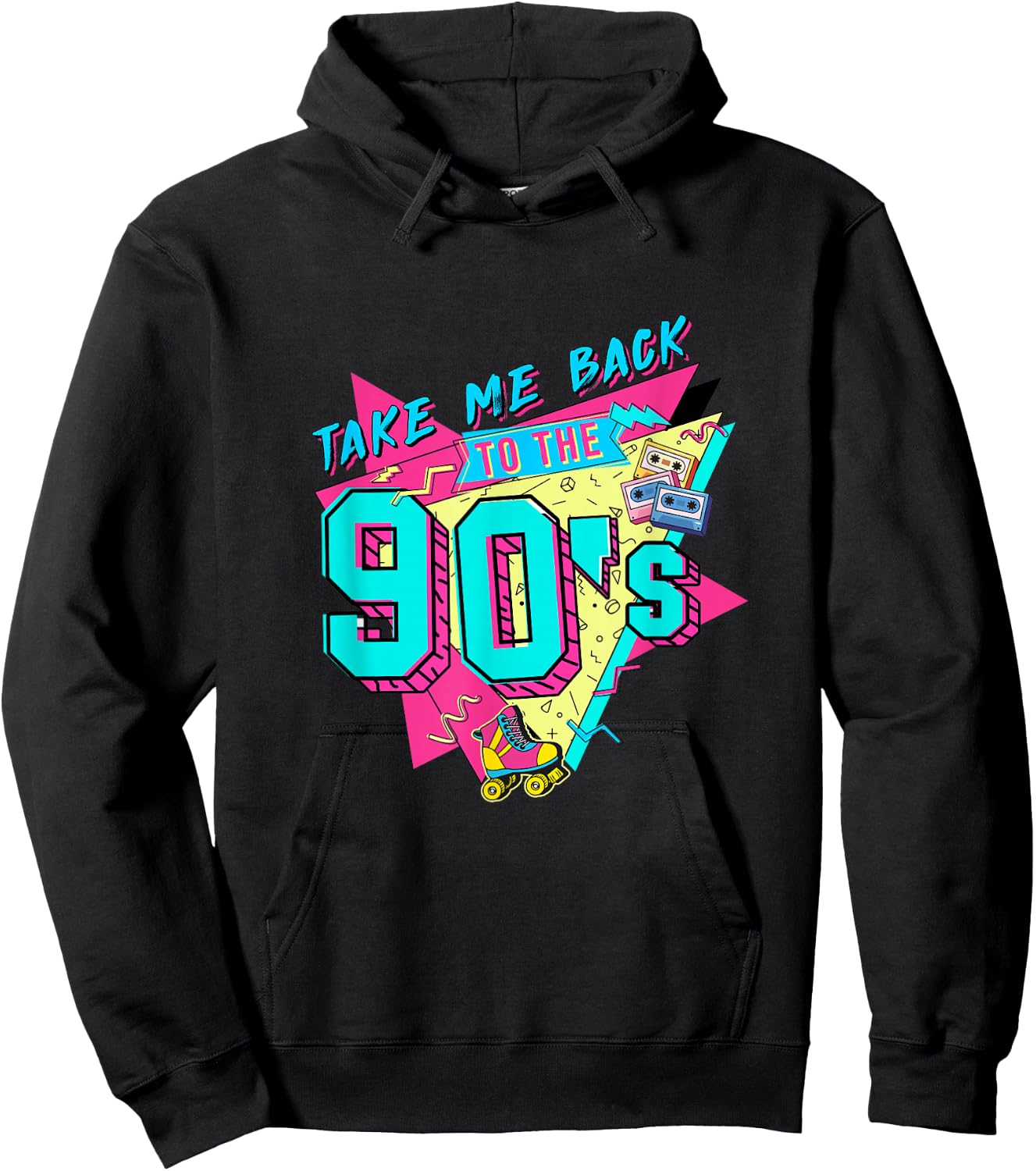 Bring Me Back to the 90s Made in the 90s 1990s Generation 90s , black Hoodie - Hoodie | Black