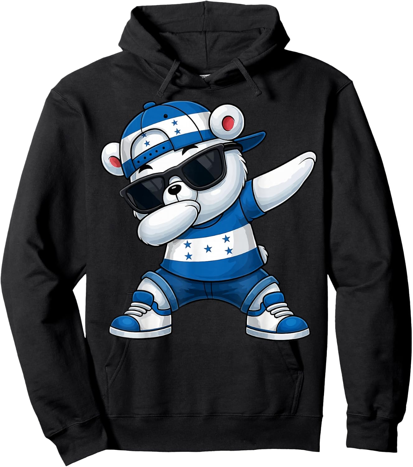 Hispanic Heritage Honduran Flag Honduras 2025 Dabbing Kids Hoodie - Hoodie | Black