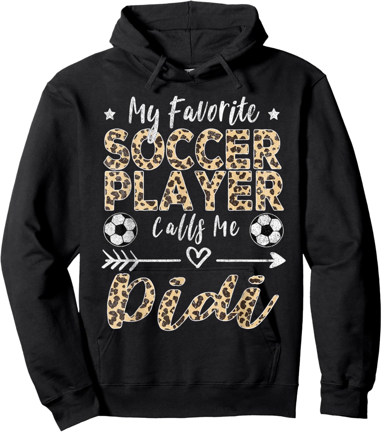 My Favorite Soccer Player Calls Me Didi Soccer Grandma Hoodie - Hoodie | Black