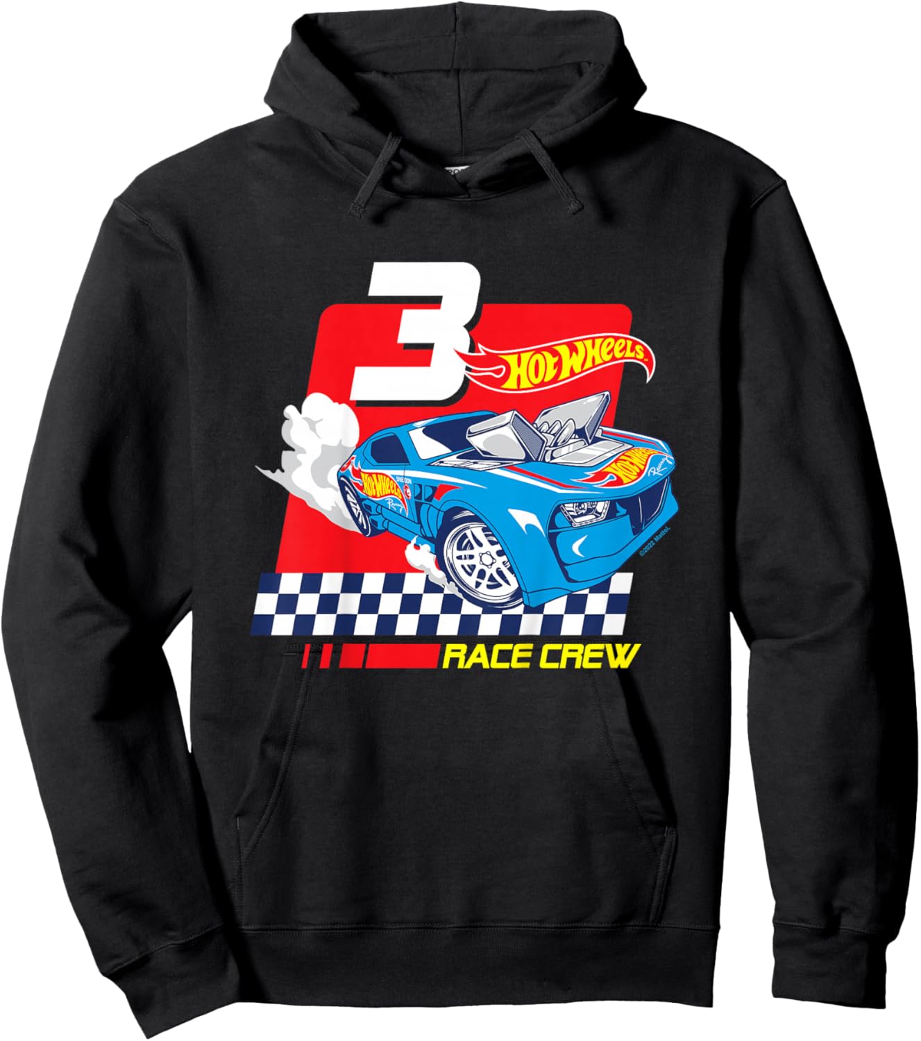 Children's Hot Wheels Race Crew 3 Years Old , black Hoodie - Hoodie | Black