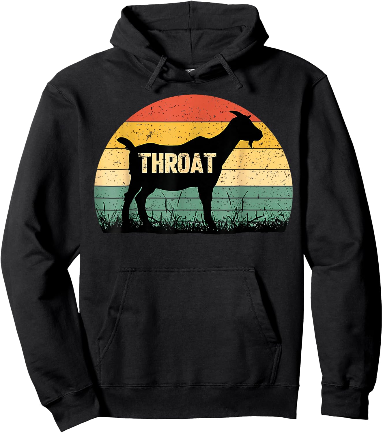 Funny Throat Goat - Adult Humor Sarcastic Outfit Hoodie - Hoodie | Black