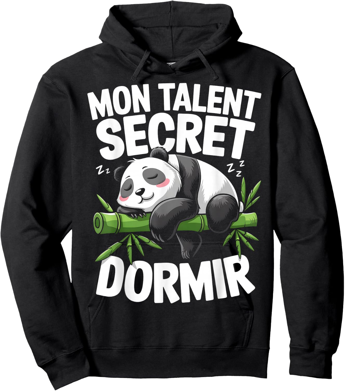 My Talent Secret Sleeping Panda Flemme Nap Gift Humour , Black, S Hoodie - Hoodie | Black
