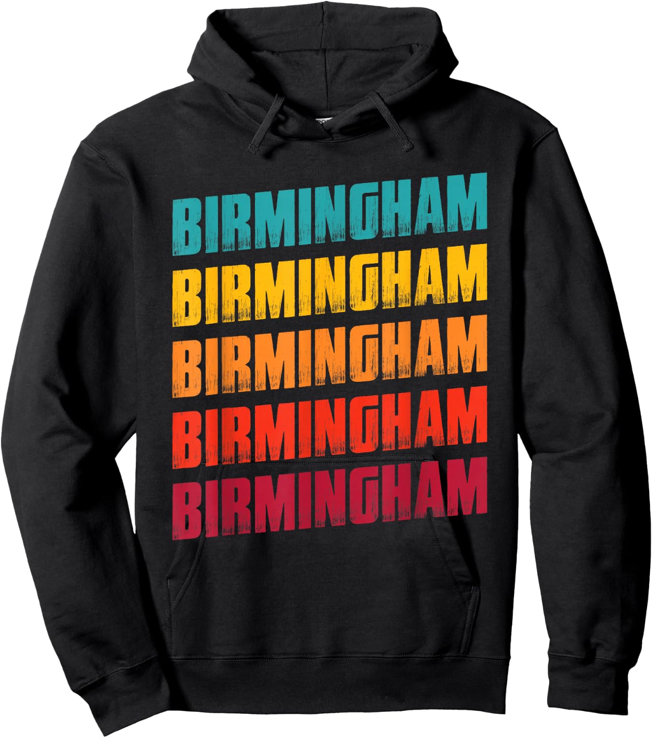 Birmingham Alabama Souvenir - Retro Vintage Birmingham Hoodie - Hoodie | Black