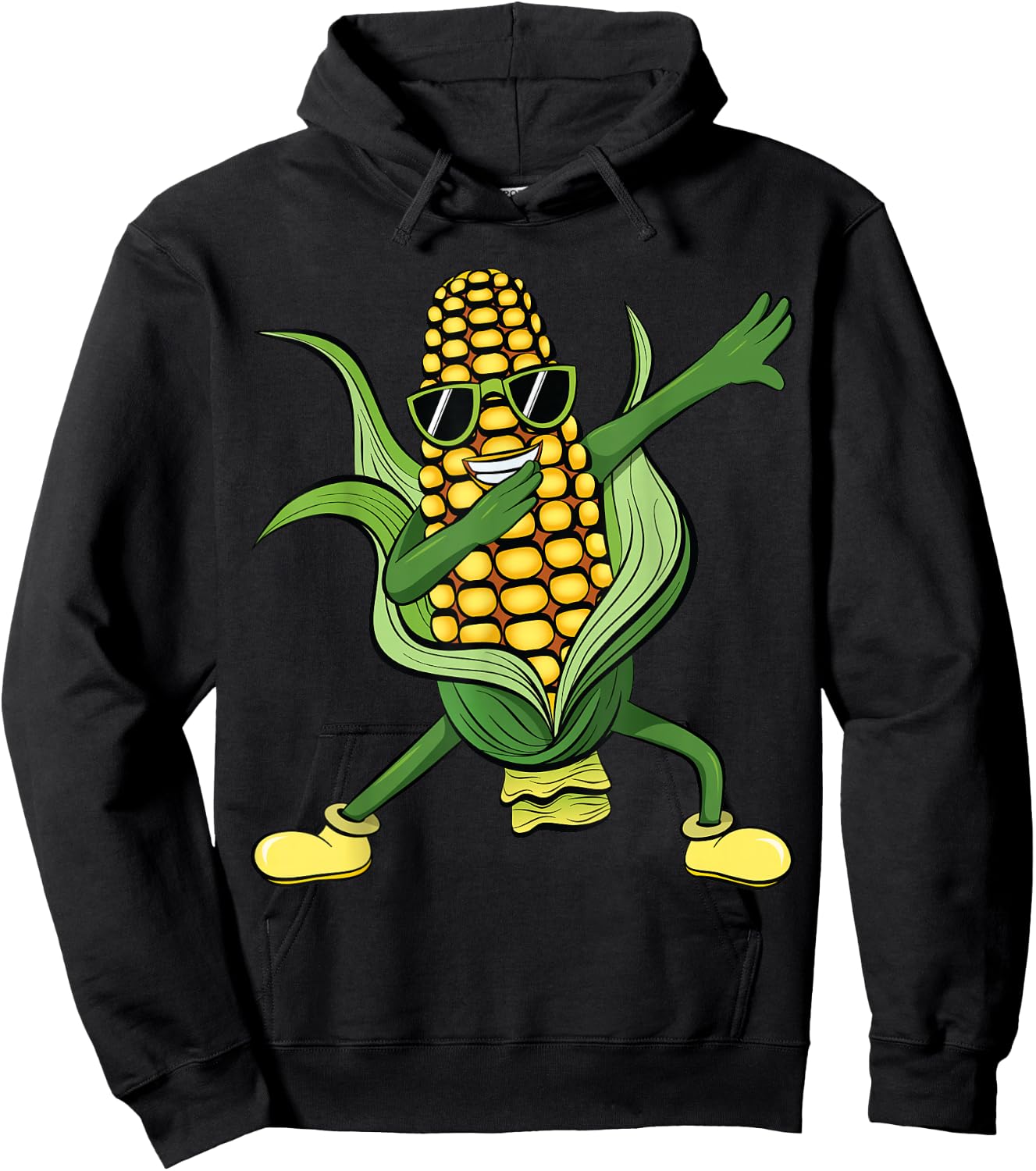 Dabbing Corn Cob | Dancing Corn Farm Farmer Gift Hoodie - Hoodie | Black