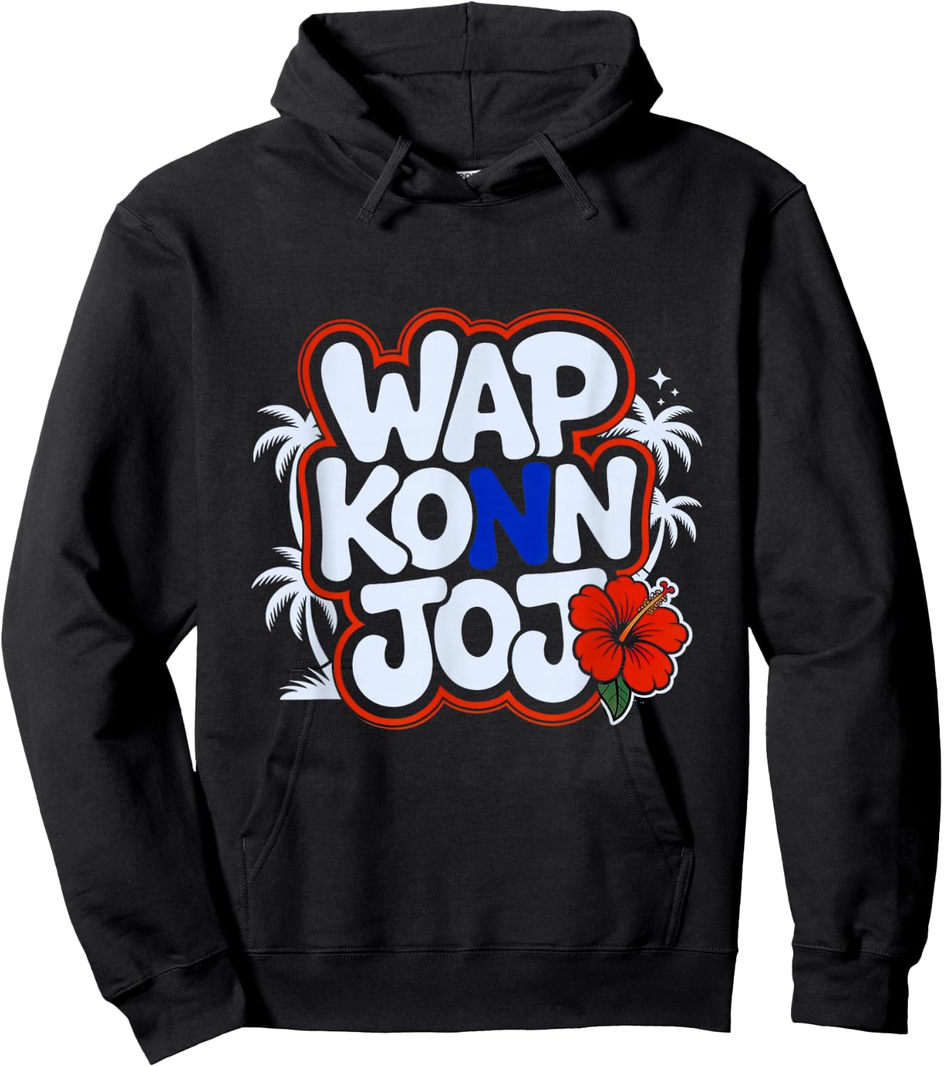 Haiti Creole Heritage Wap Konn Joj Haitian Saying Pride Hoodie - Hoodie | Black