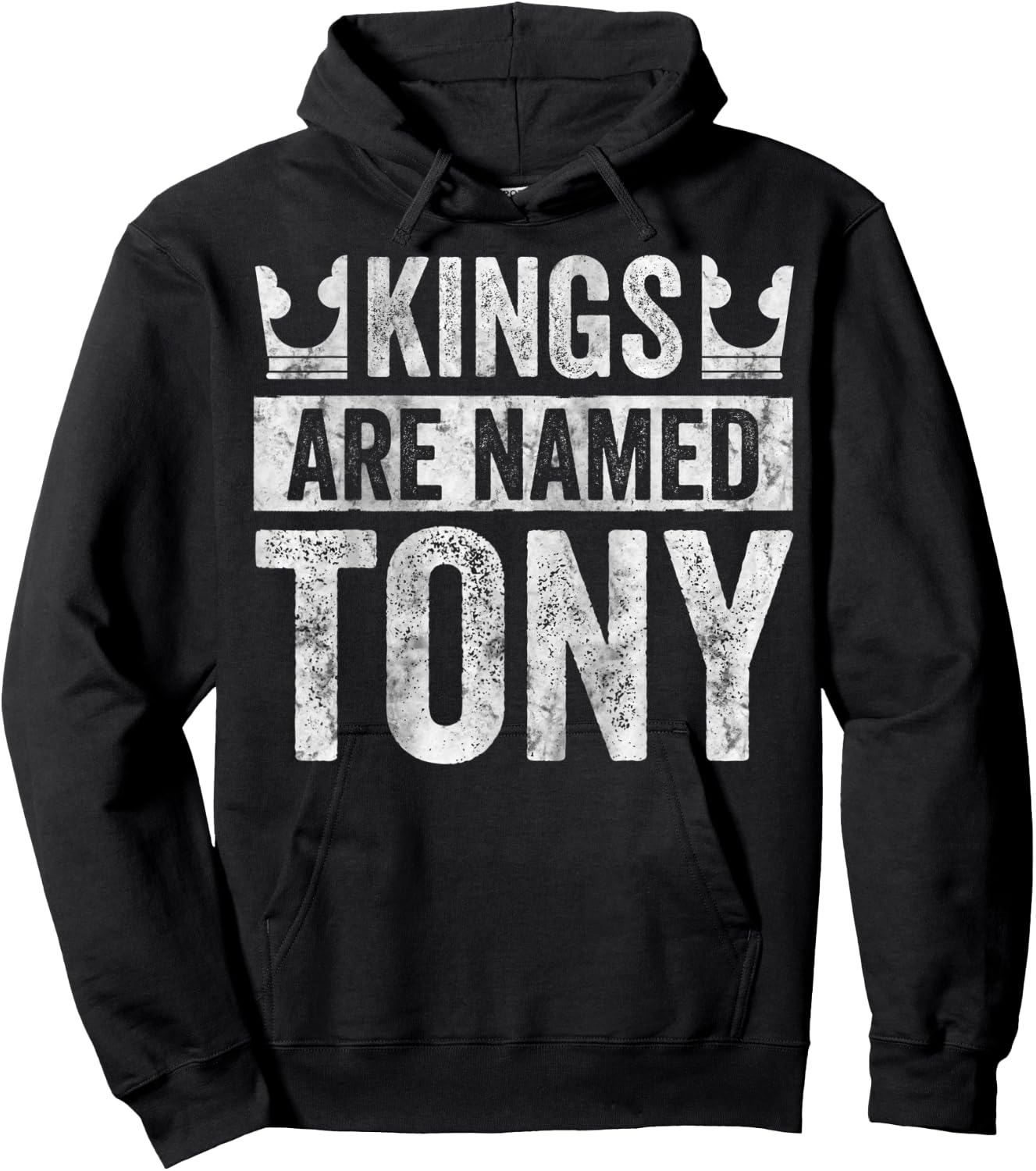 Funny Personalized Name Shirt Kings Are Named Tony Hoodie - Hoodie | Black