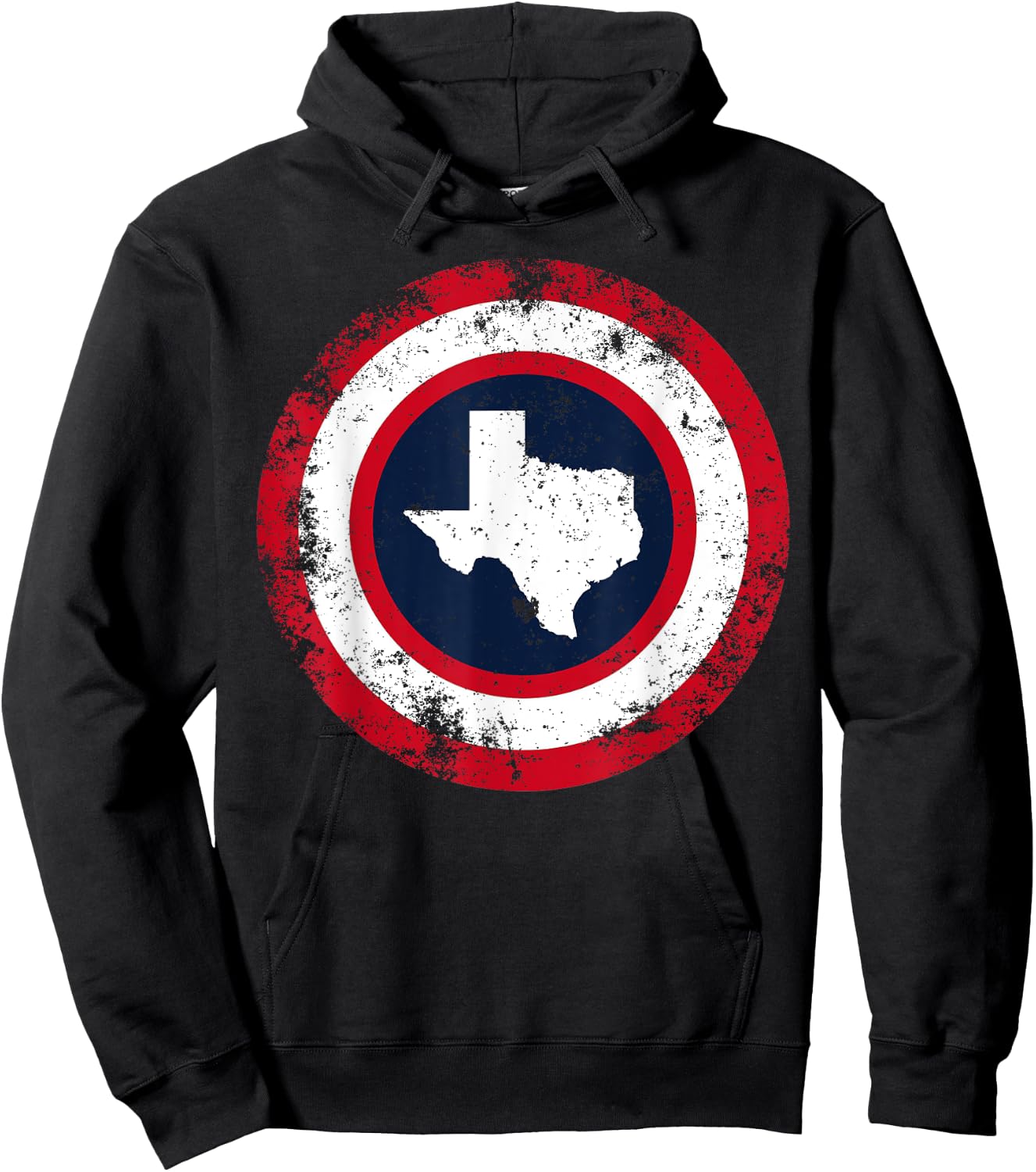 Captain Texas Funny Southern Superhero Hoodie - Hoodie | Black
