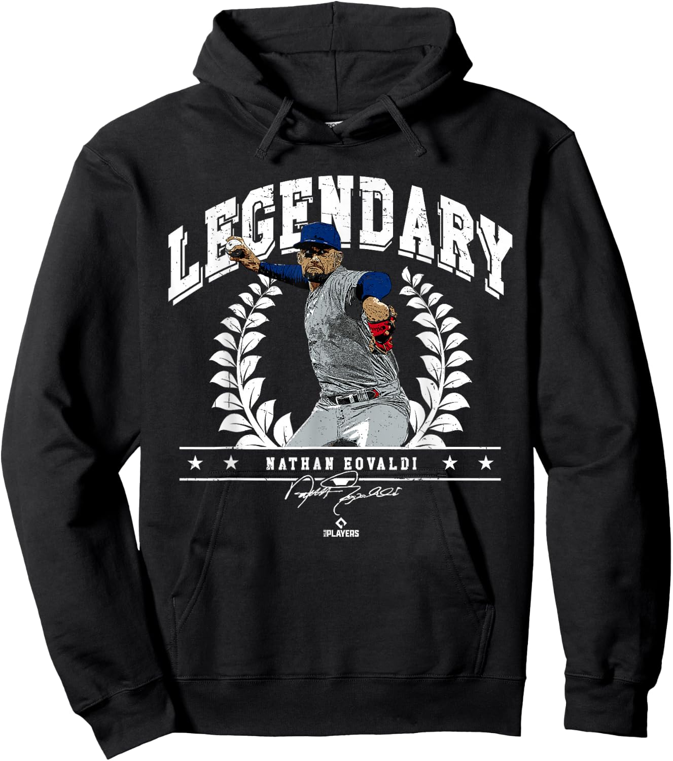 Legendary Nathan Eovaldi Texas MLBPA Hoodie - Hoodie | Black