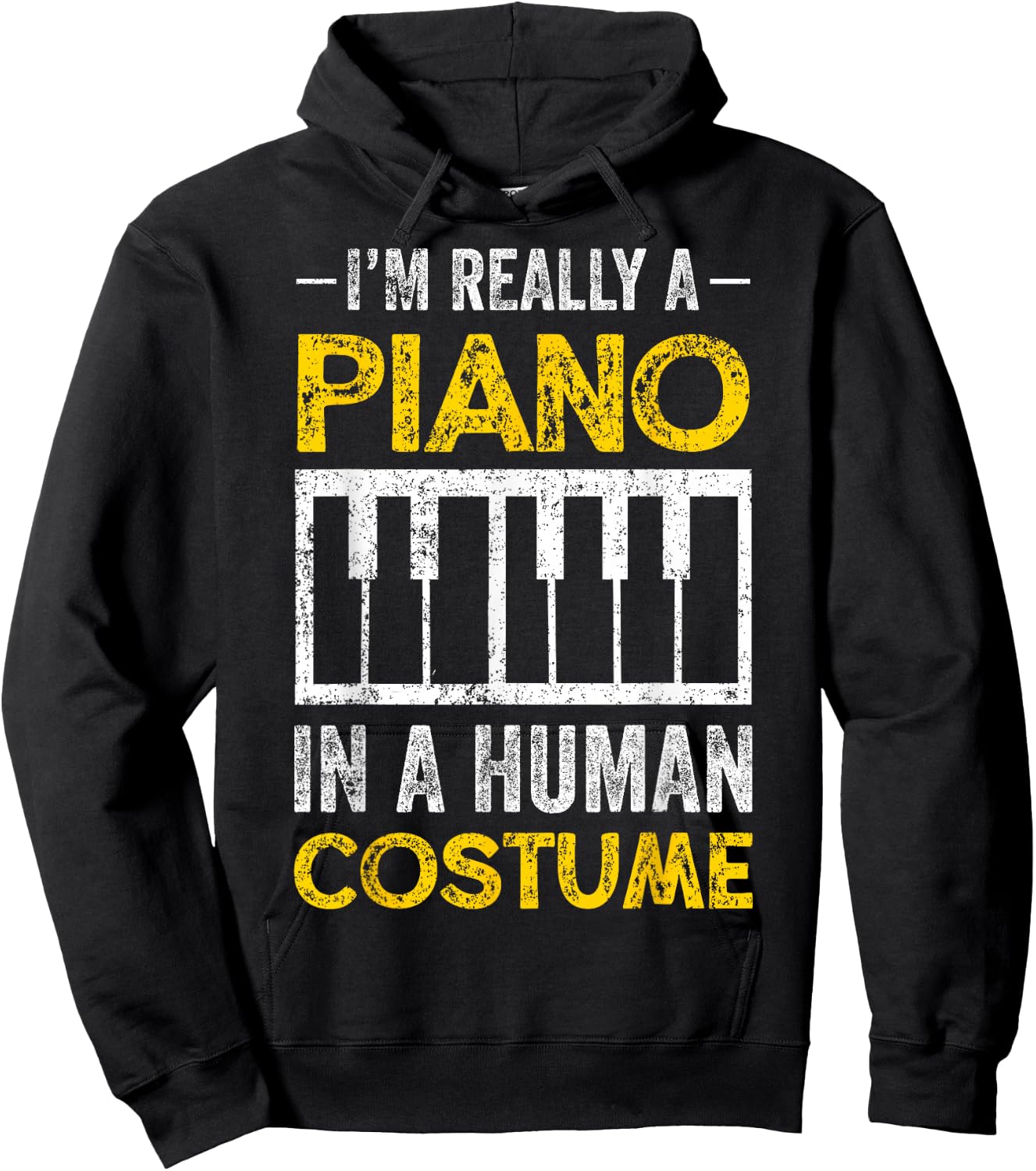 Piano Player Pianist Costume Vintage Hoodie - Hoodie | Black