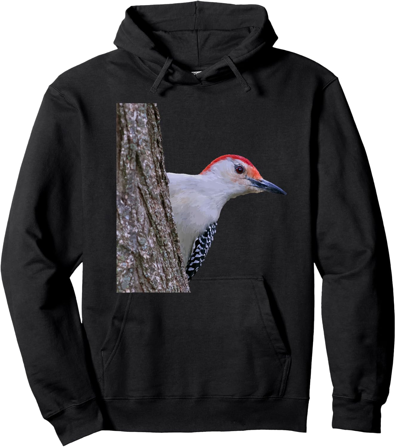 Red-bellied Woodpecker Hoodie - Hoodie | Black
