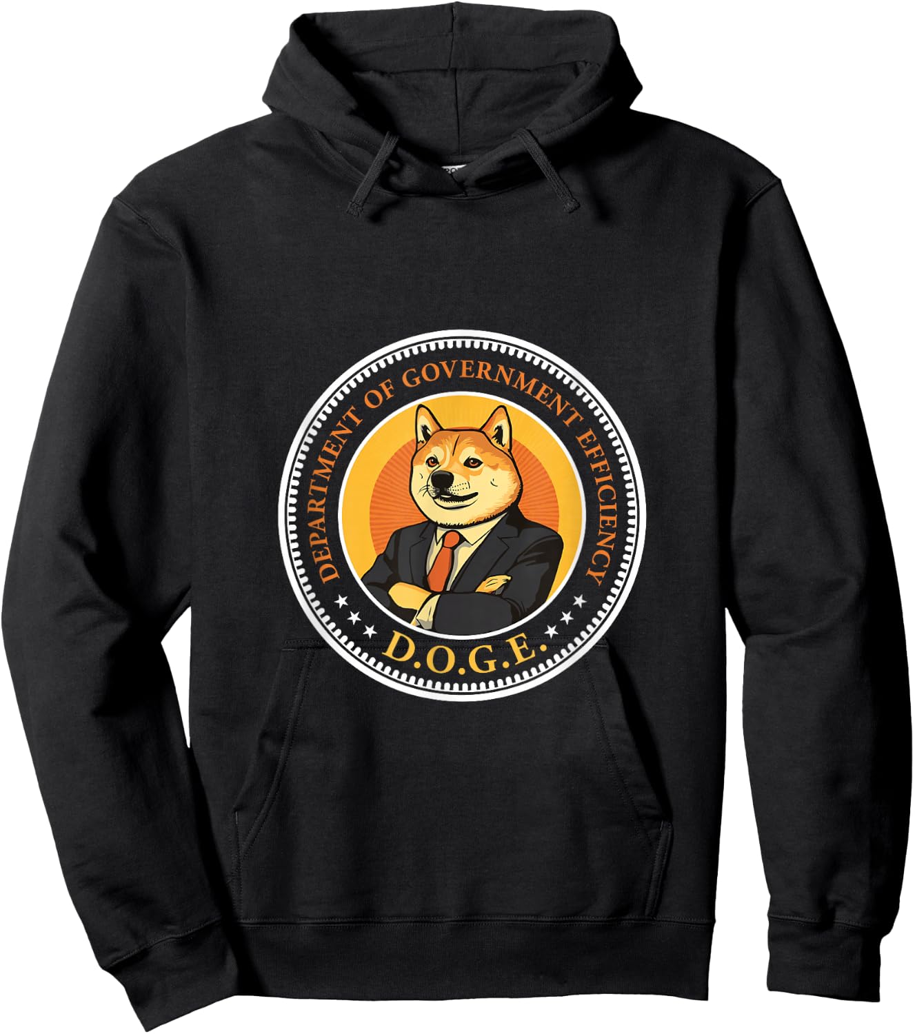 DOGE Department of Government Efficiency - DOGE Design Hoodie - Hoodie | Black