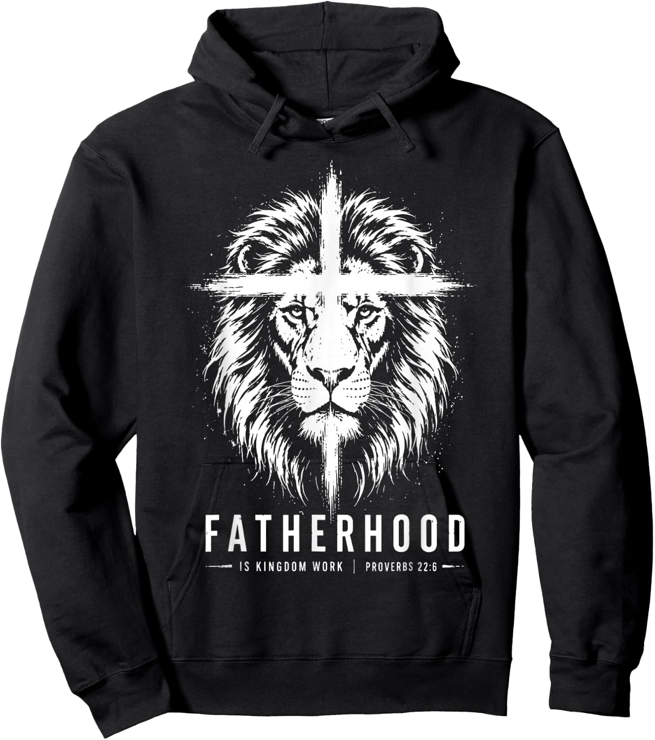 Fatherhood is Kingdom Work Christian Dad Men Father's Day Hoodie - Hoodie | Black