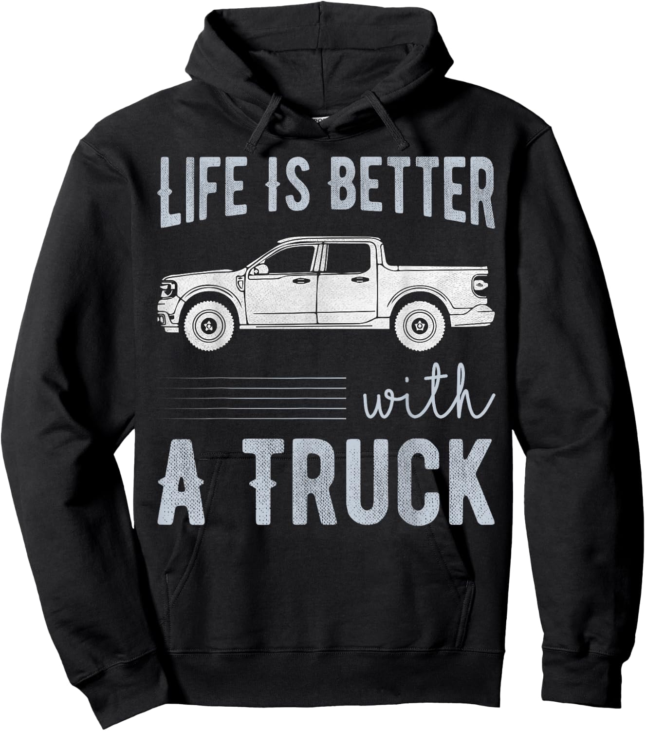 Das Leben ist besser mit alten Pickup-Trucks Hoodie - Hoodie | Black