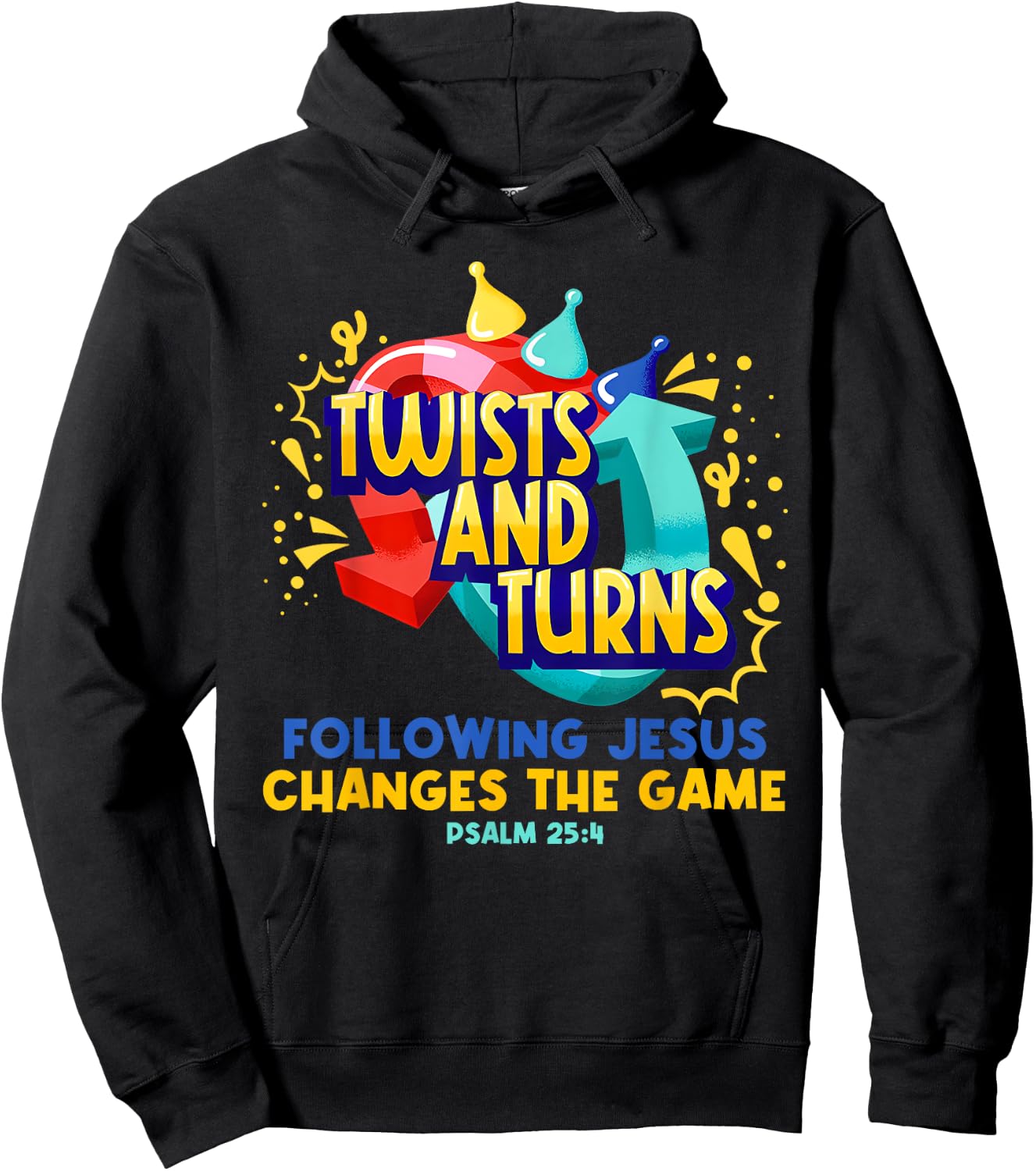 Twists and Turns Vbs Vibes Christian Games Board Funny Hoodie - Hoodie | Black
