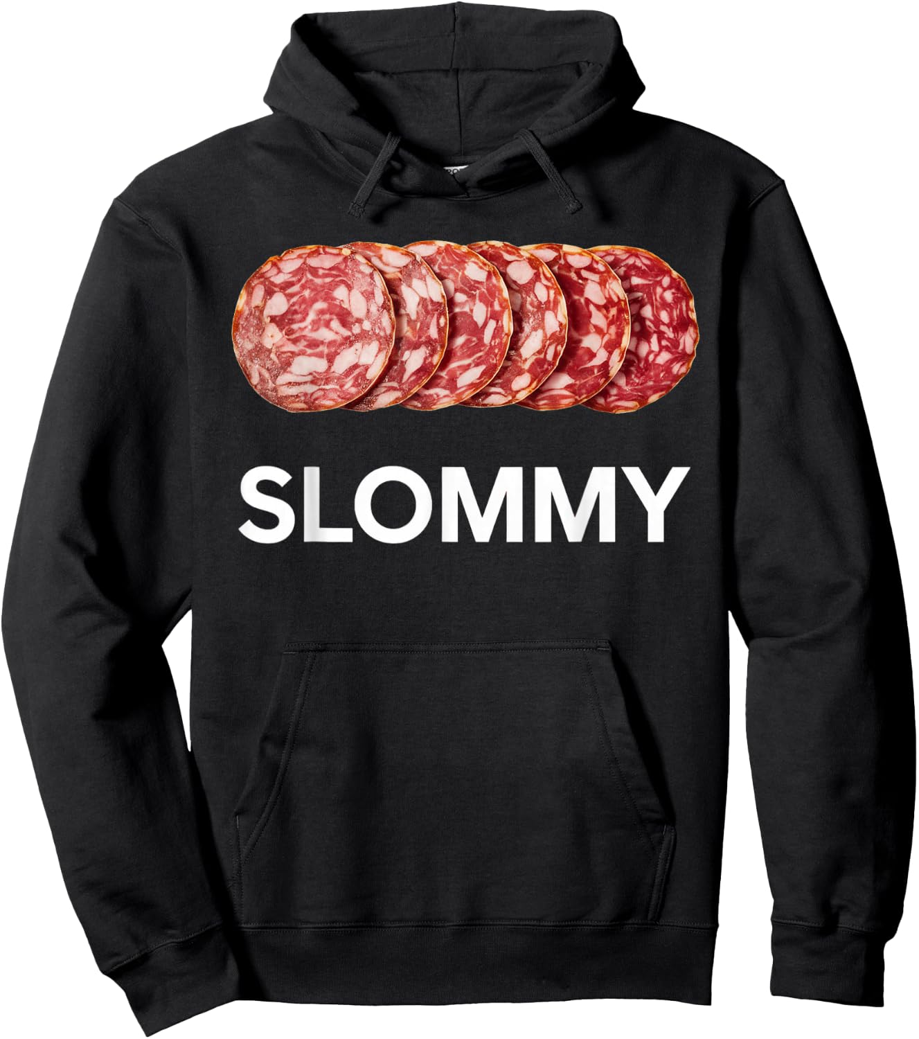 Slommy Salami Meme Oddly Specific Funny Memes Internet Memes Hoodie - Hoodie | Black