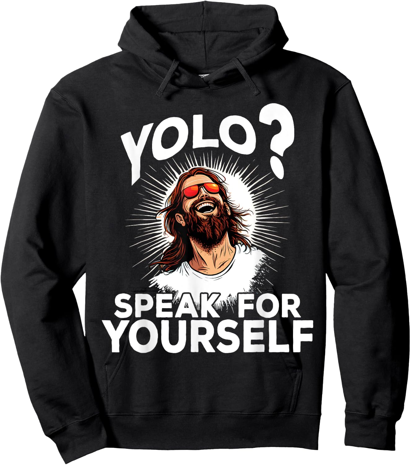 Jesus YOLO Meme Funny Christian Easter Hoodie - Hoodie | Black