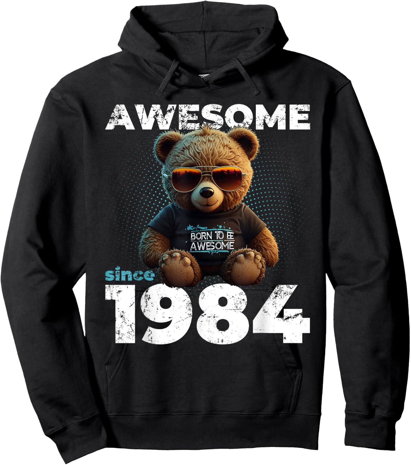 40e Anniversaire Homme Original Vintage 1984 Hoodie - Hoodie | Black