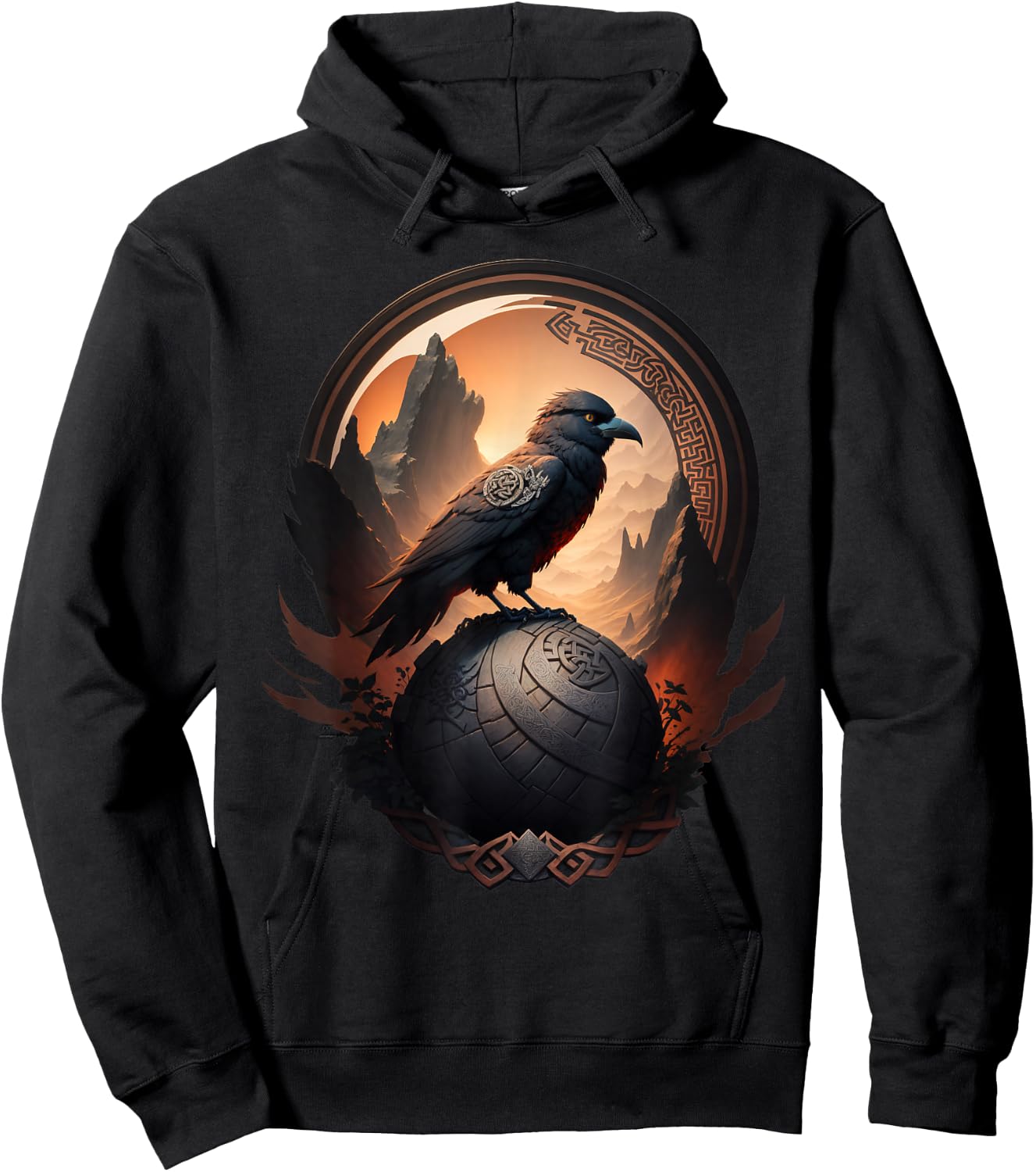 Odin Raven Hoodie - Hoodie | Black